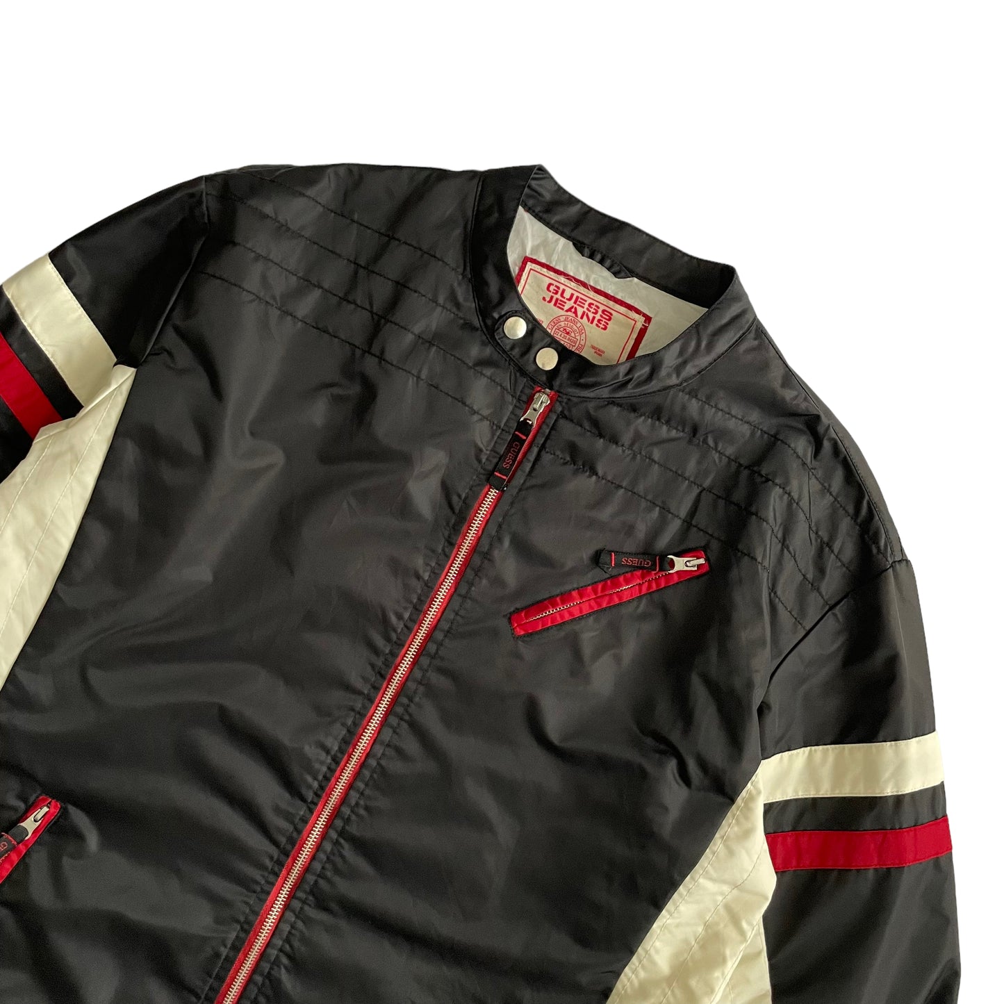 GUESS JEANS Zip Up Racing Jacket