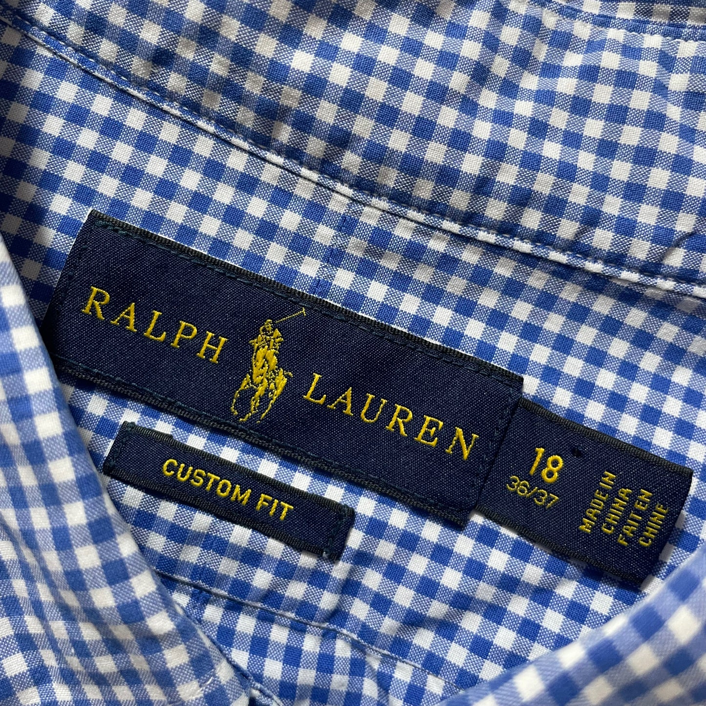 Ralph Lauren Gingham Check Custom Fit L/SL BD Shirt