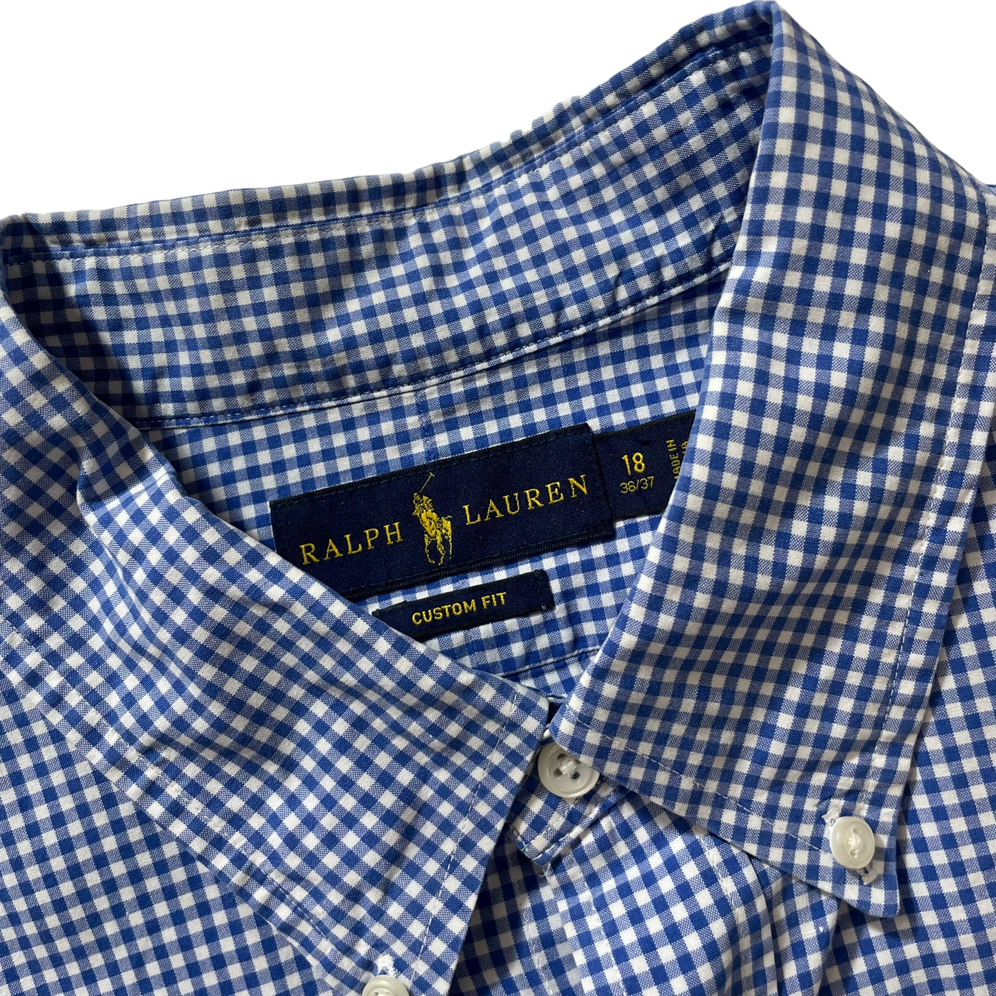 Ralph Lauren Gingham Check Custom Fit L/SL BD Shirt