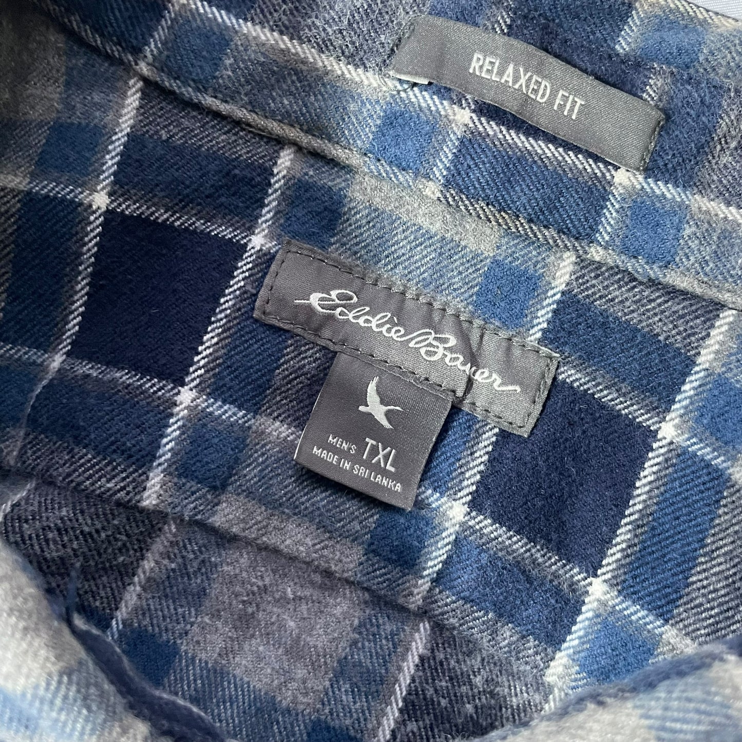 【USED】Eddie Bauer Check BD Shirt