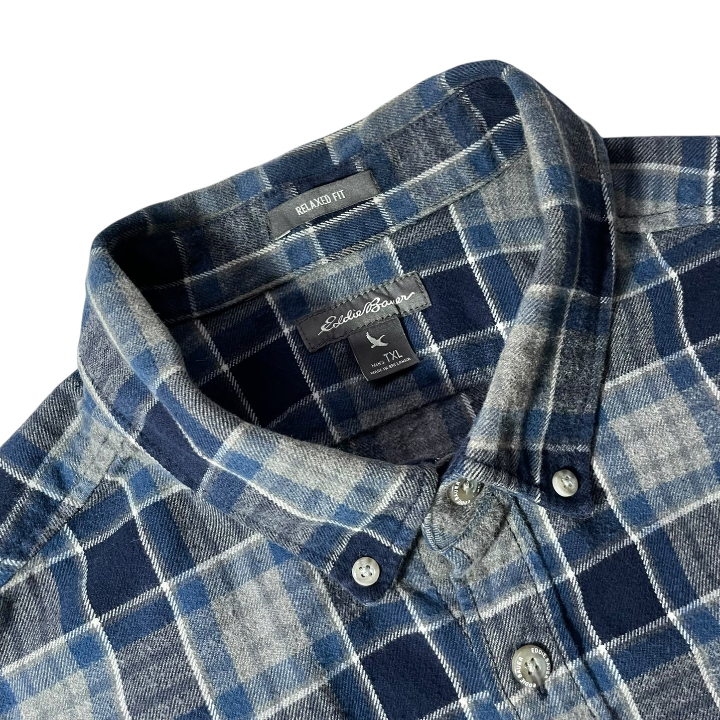 【USED】Eddie Bauer Check BD Shirt