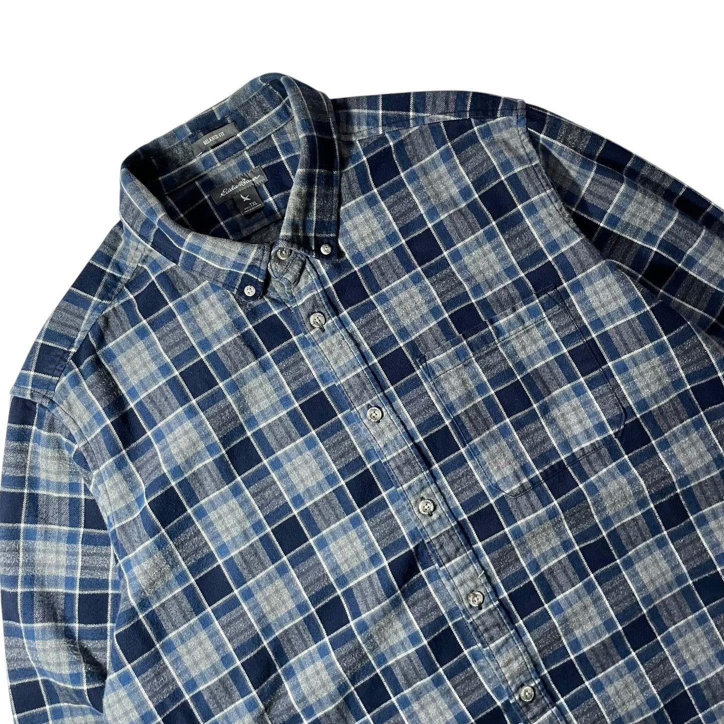 【USED】Eddie Bauer Check BD Shirt