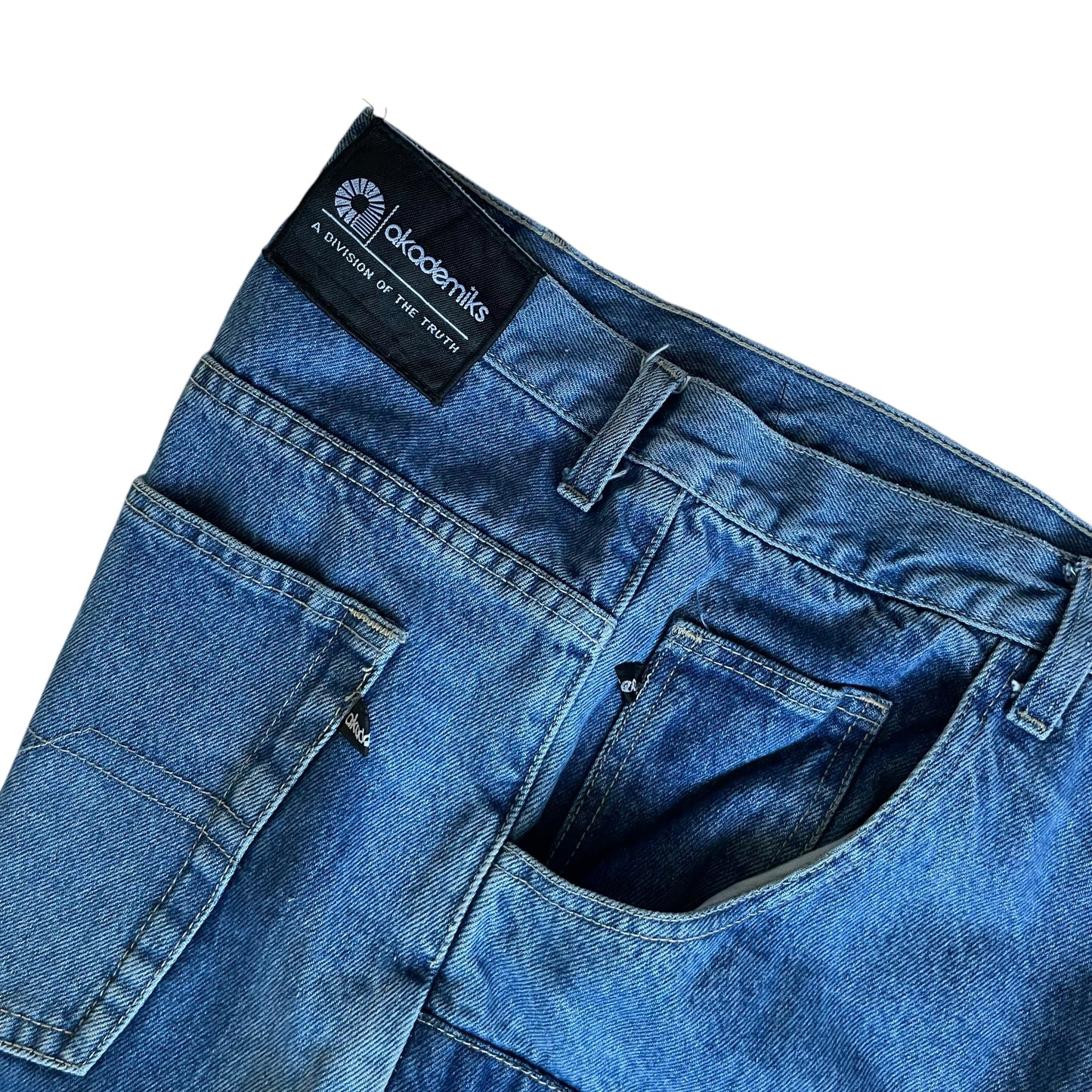 【Used】Akademiks Baggy Fit Patchwork Jeans