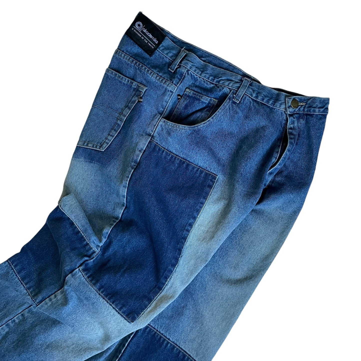 【Used】Akademiks Baggy Fit Patchwork Jeans