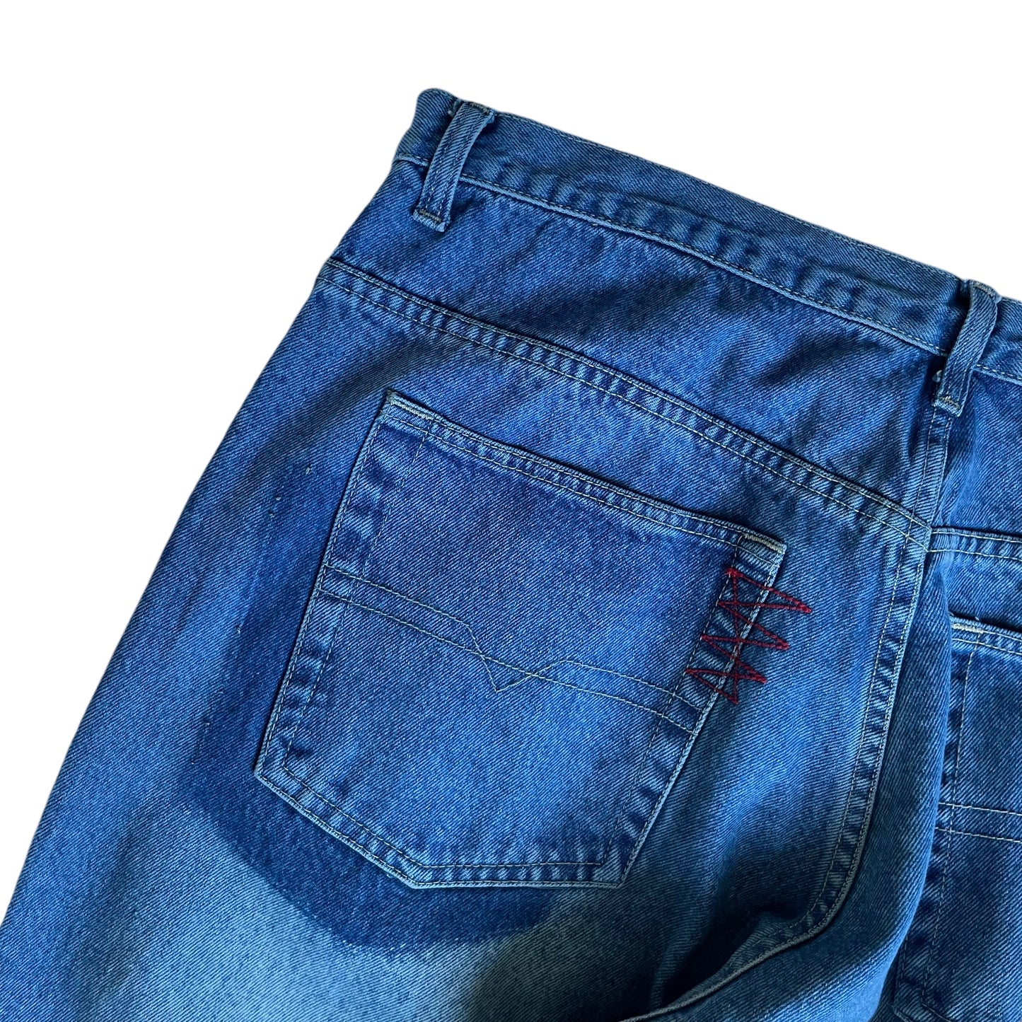 【Used】Akademiks Baggy Fit Patchwork Jeans