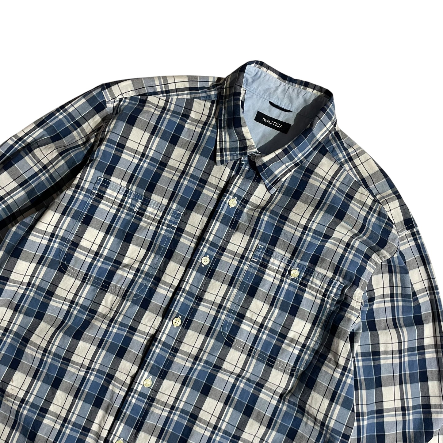 【USED】Nautica Check BD Shirt