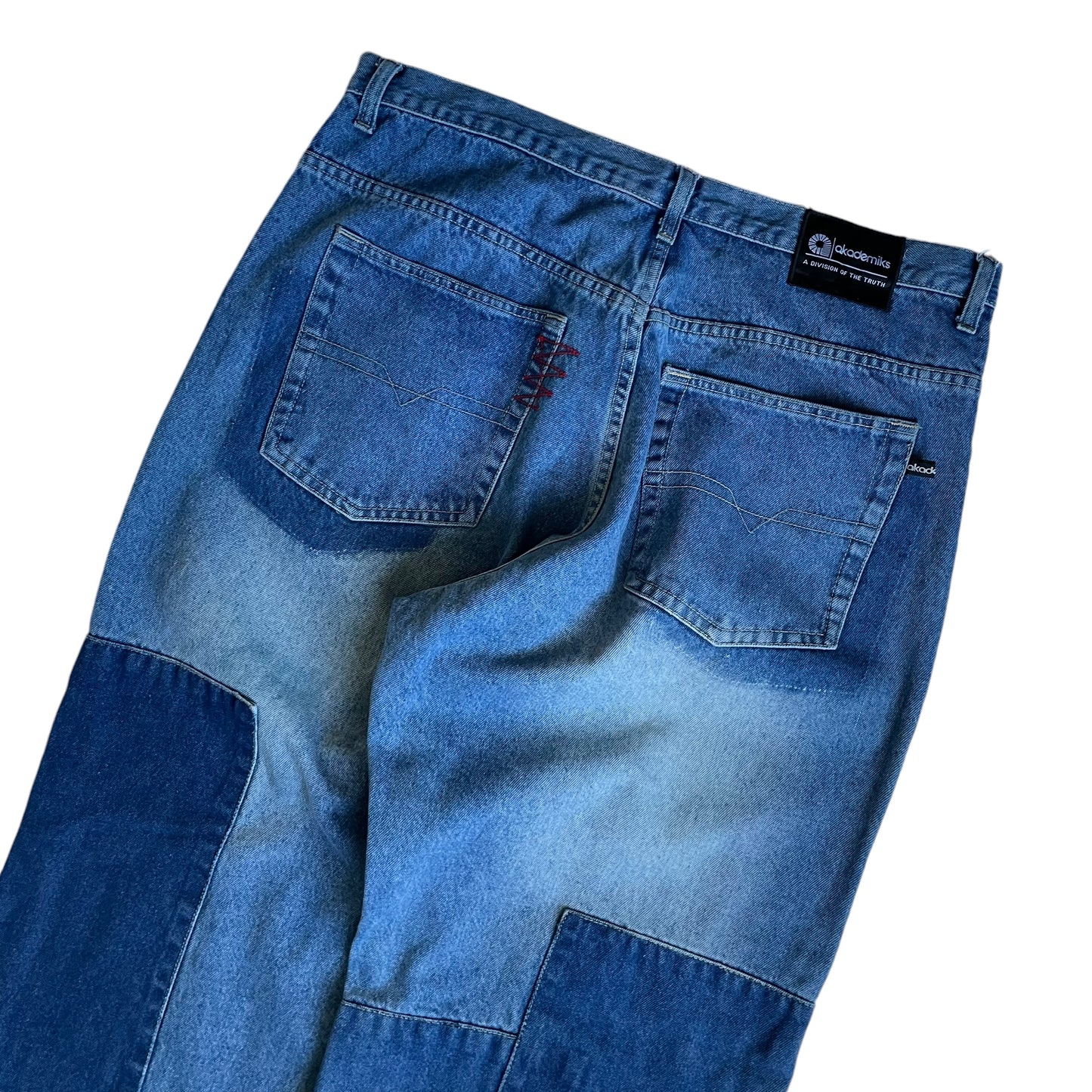 【Used】Akademiks Baggy Fit Patchwork Jeans