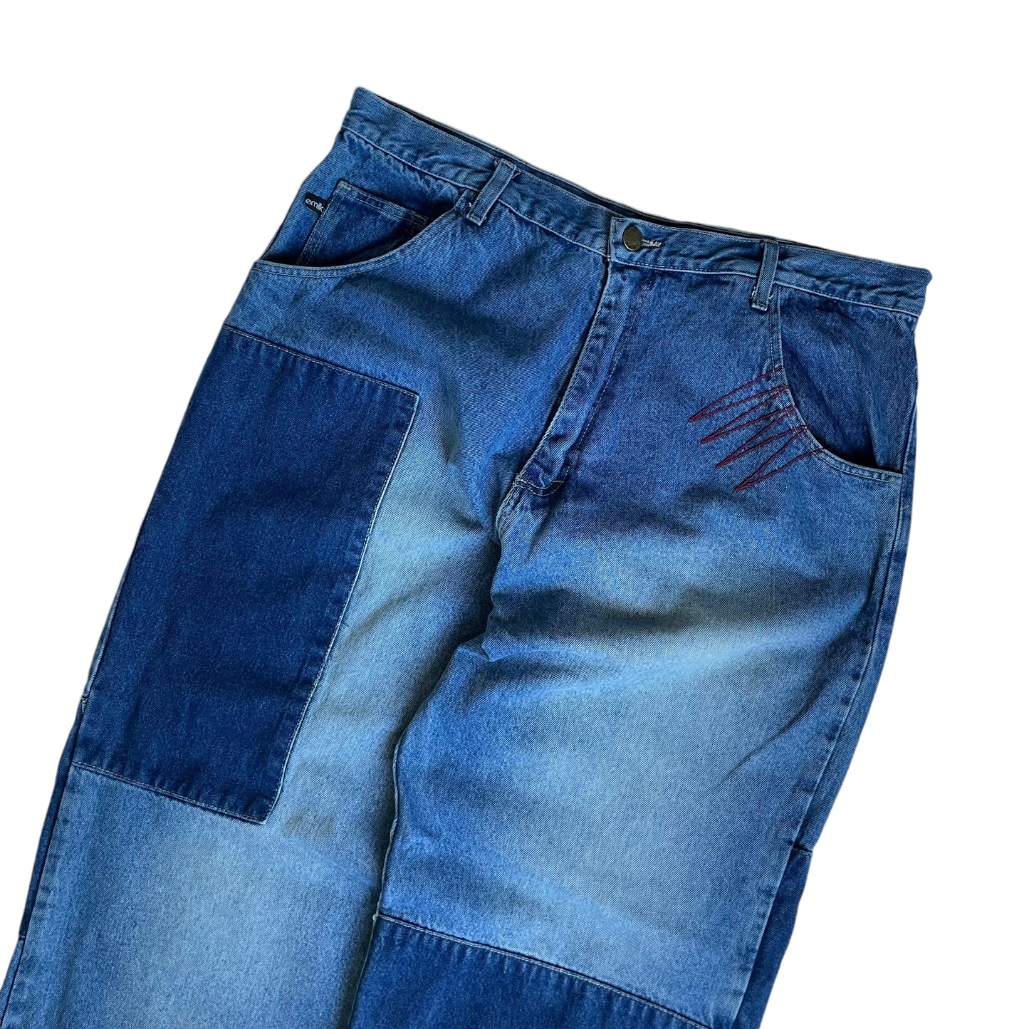【Used】Akademiks Baggy Fit Patchwork Jeans