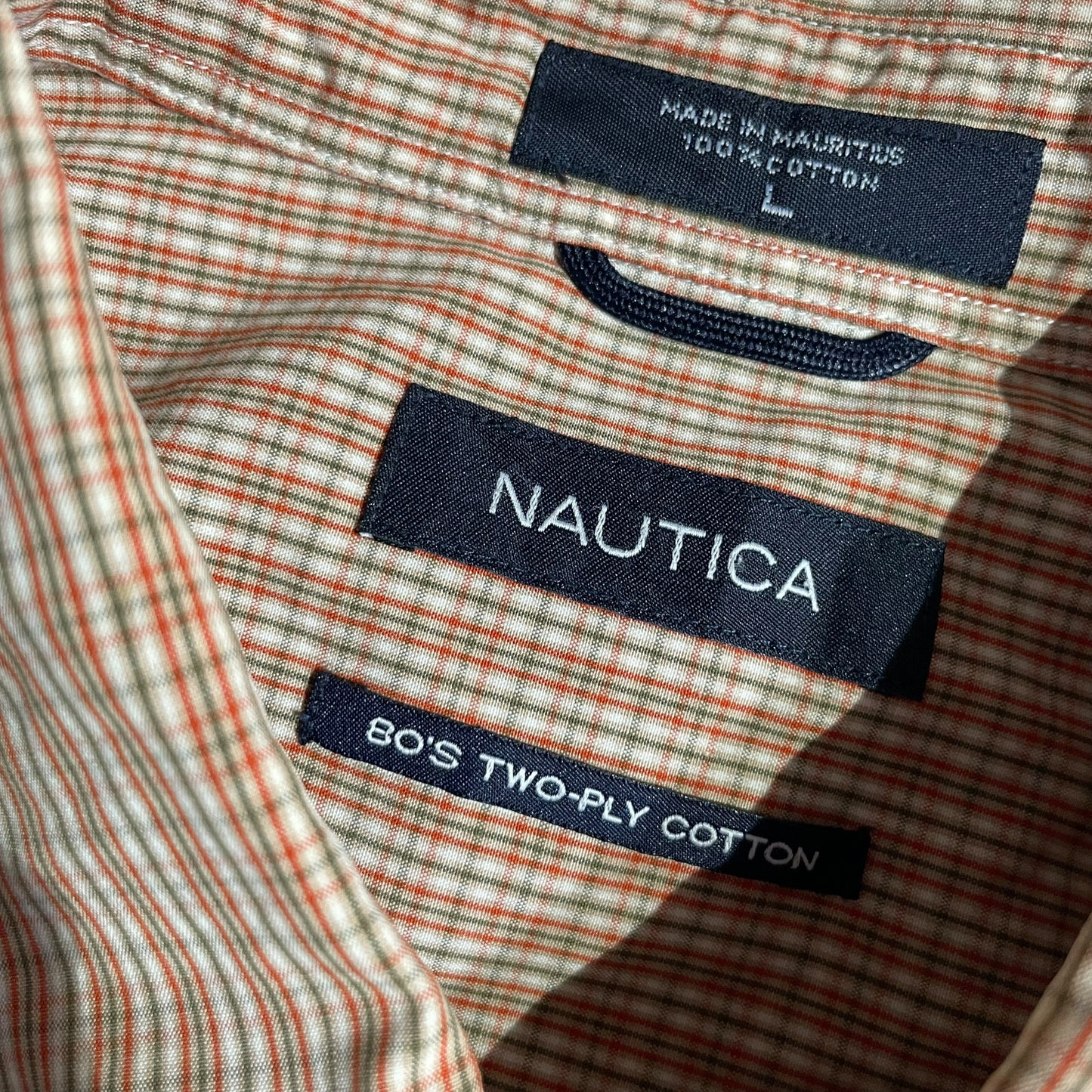 【USED】Nautica Check BD Shirt
