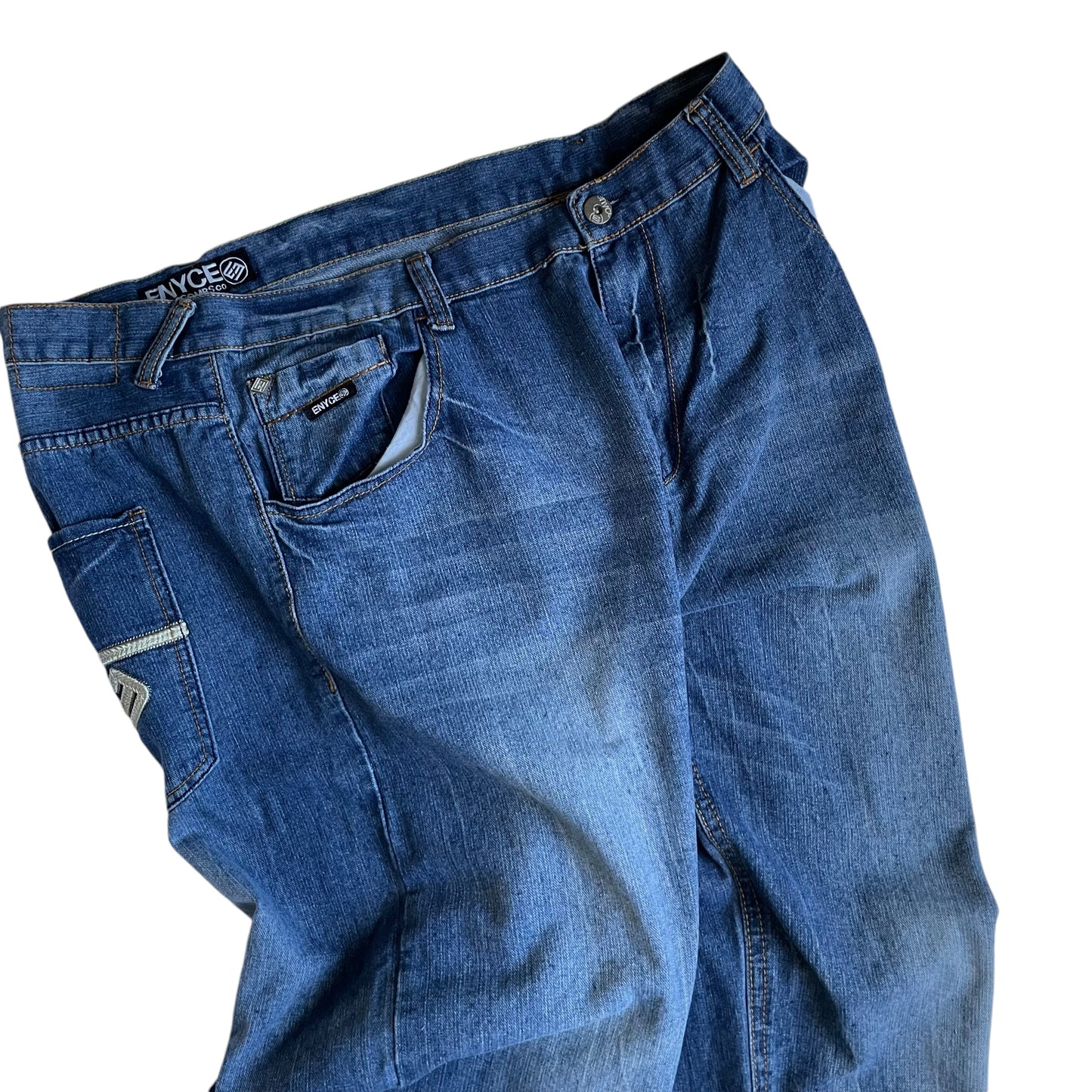 【Used】Enyce Embroidery Logo Loose Fit Denim Pants