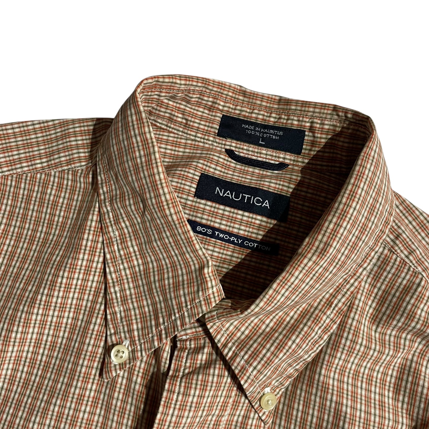 【USED】Nautica Check BD Shirt