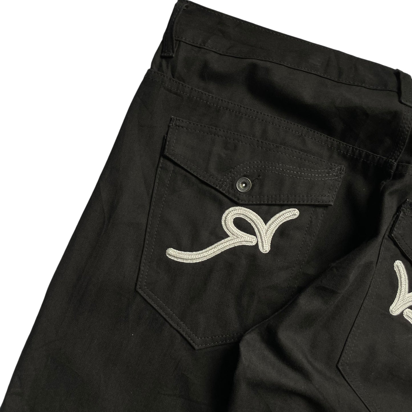 【Used】Rocawear Loose Straight Fit Embroidery Logo Denim Pants/Black