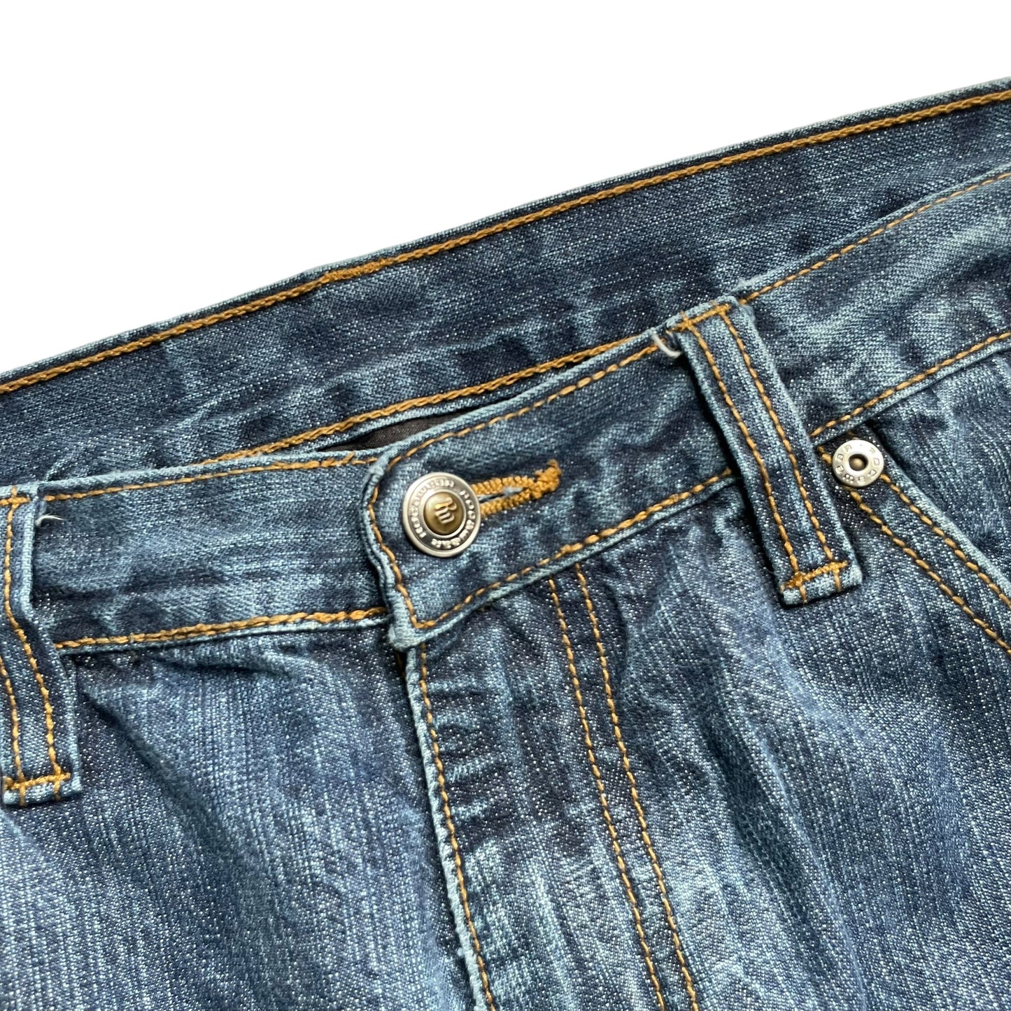 【Used】Rocawear Embroidery Logo Loose Fit Washed Denim Pants