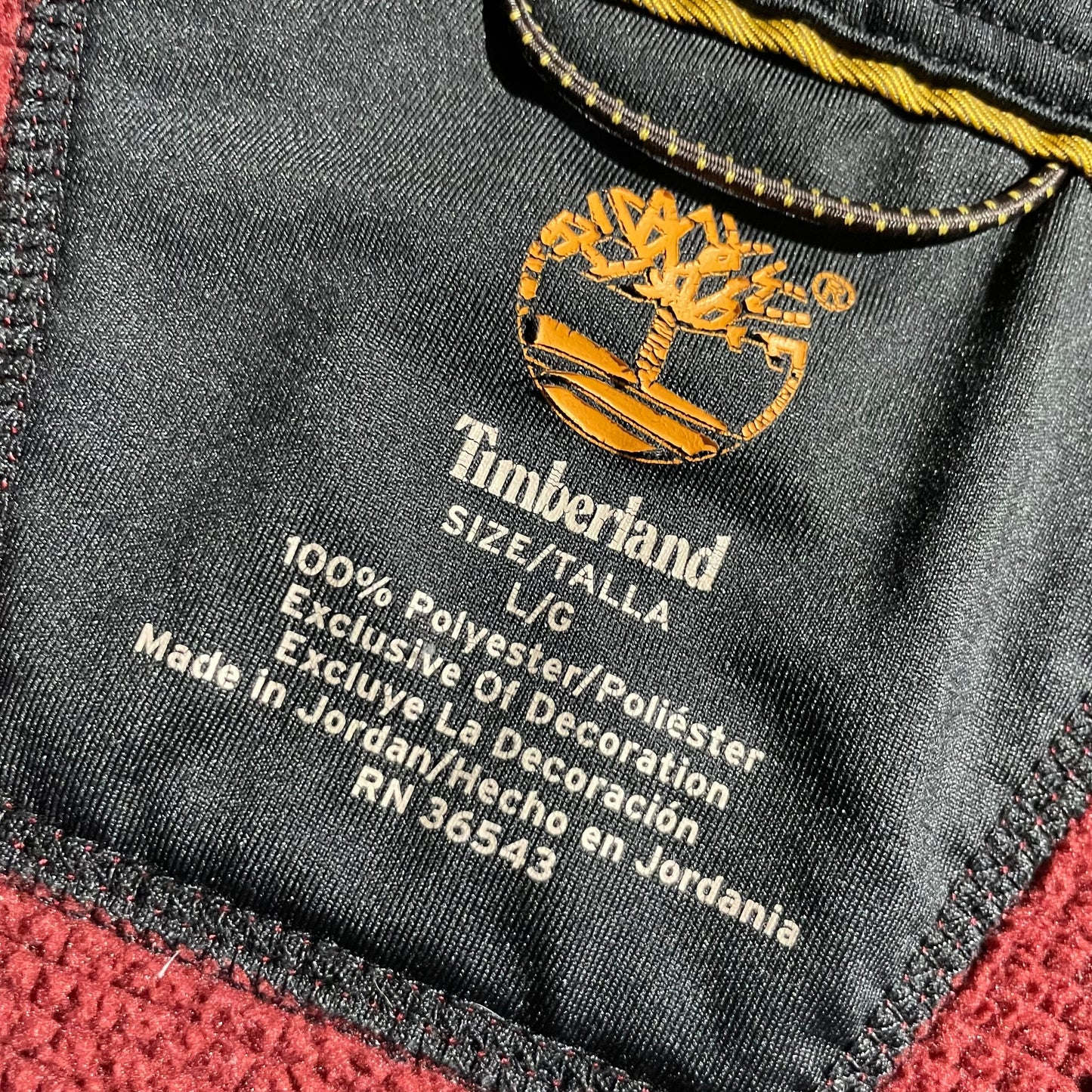 Timberland Half Zip Waffle Pull Over