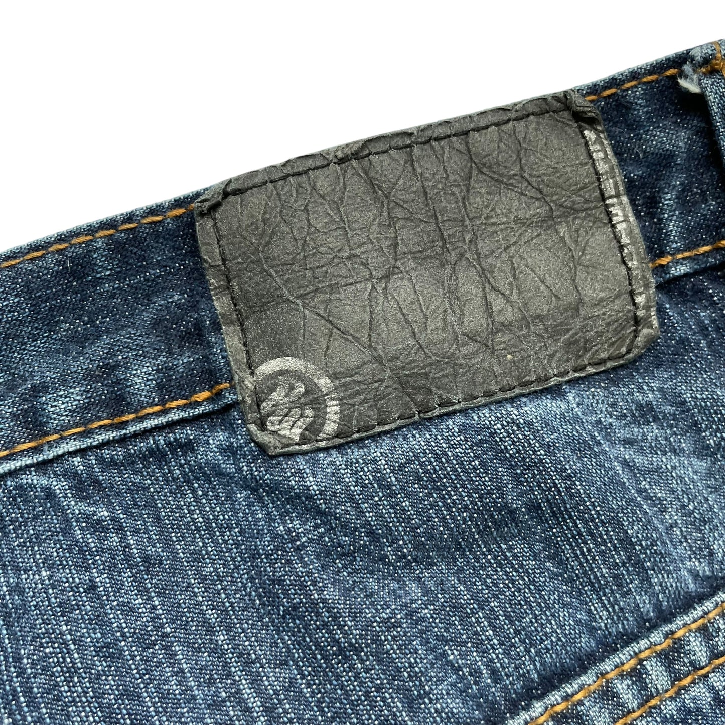 【Used】Rocawear Embroidery Logo Loose Fit Washed Denim Pants