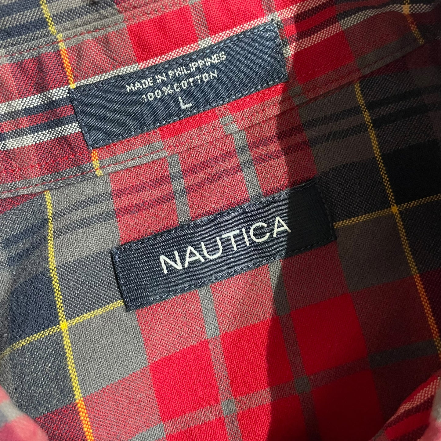 【USED】Nautica Check BD Shirt