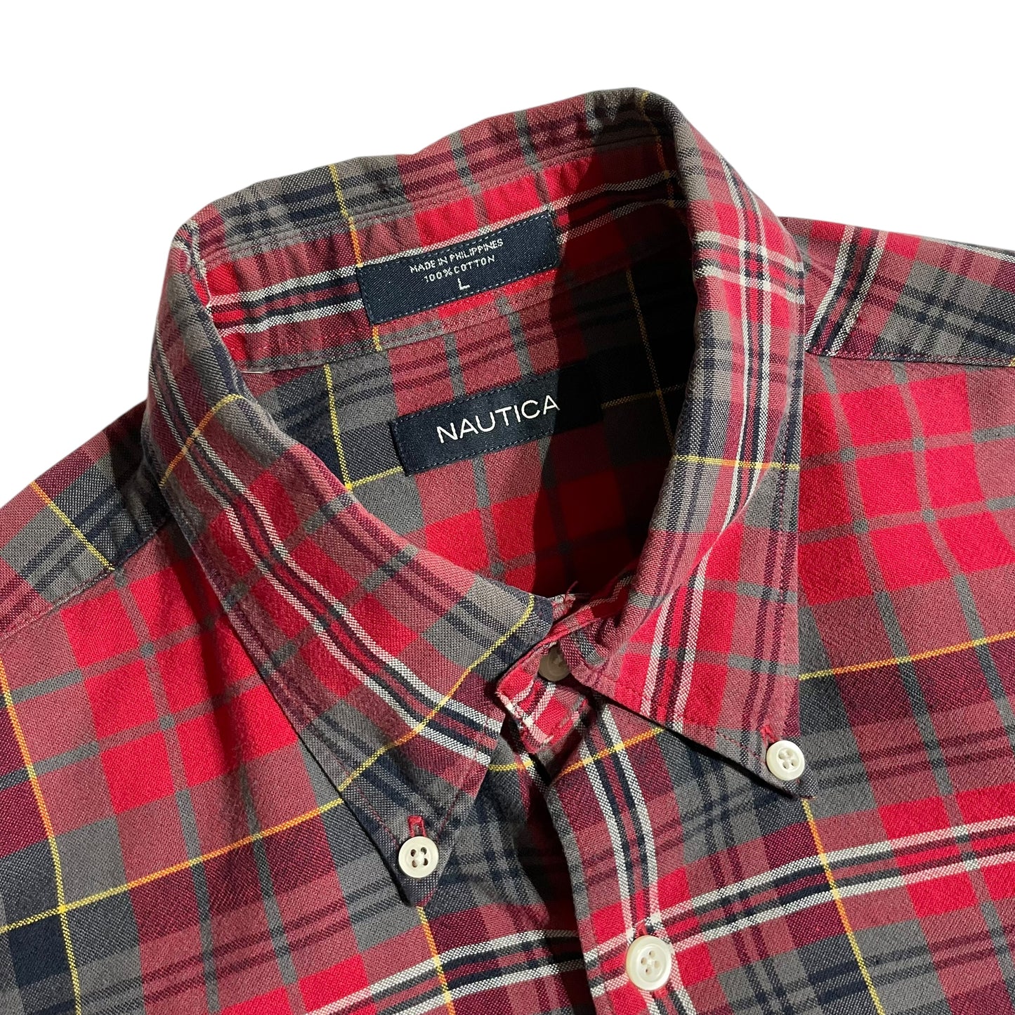 【USED】Nautica Check BD Shirt