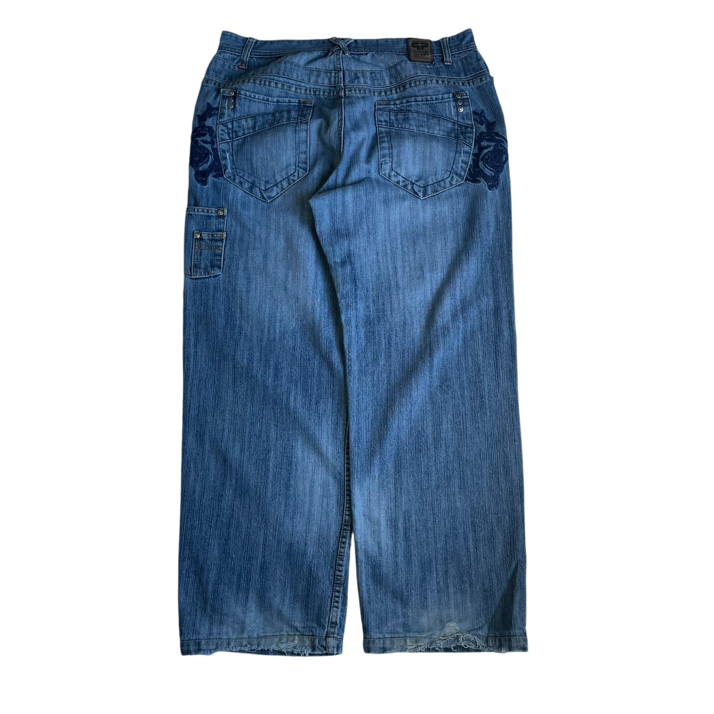 【Used】Pelle Pelle Embroidery Logo Loose Fit Denim Pants