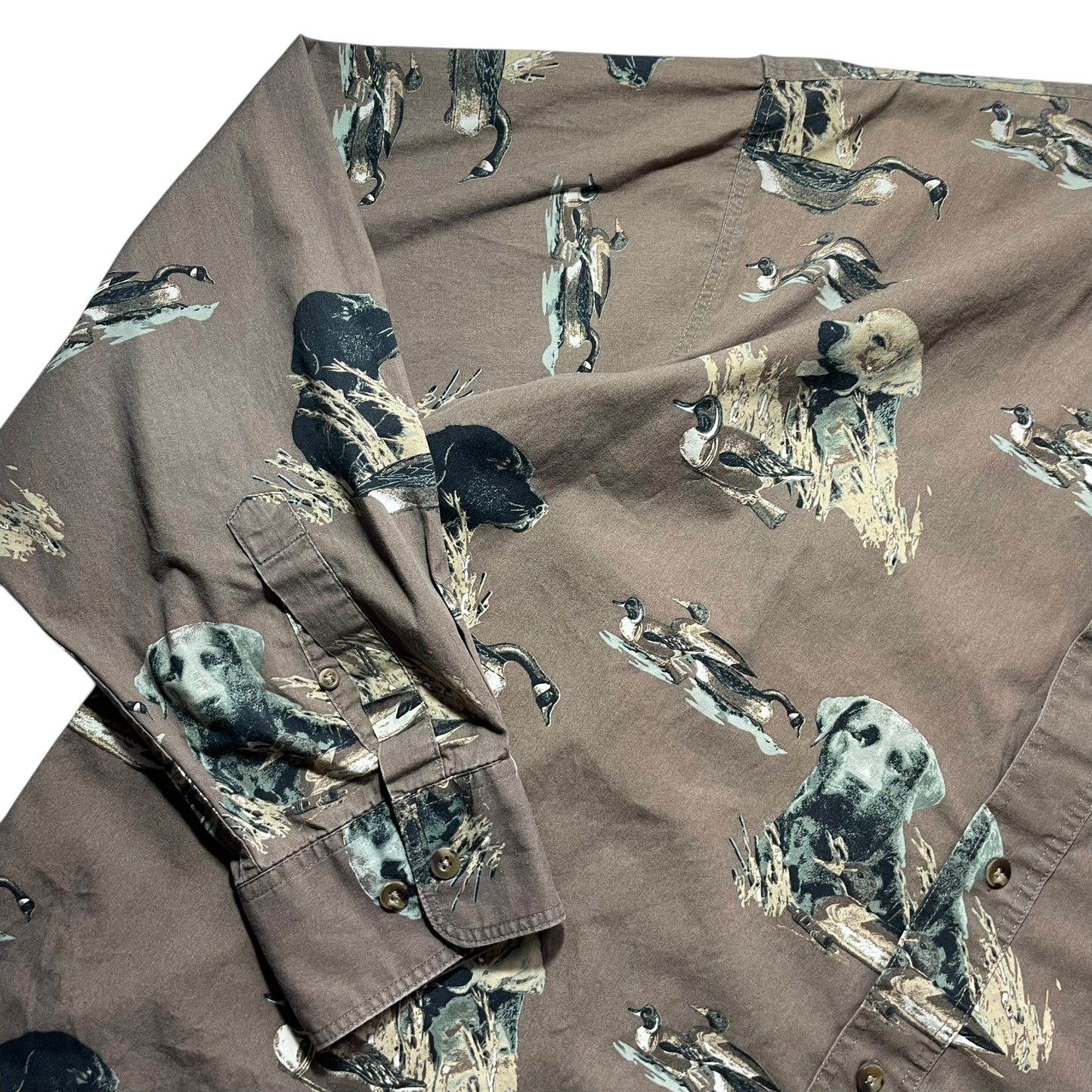 【USED】Woolrich All Over Print BD Shirt