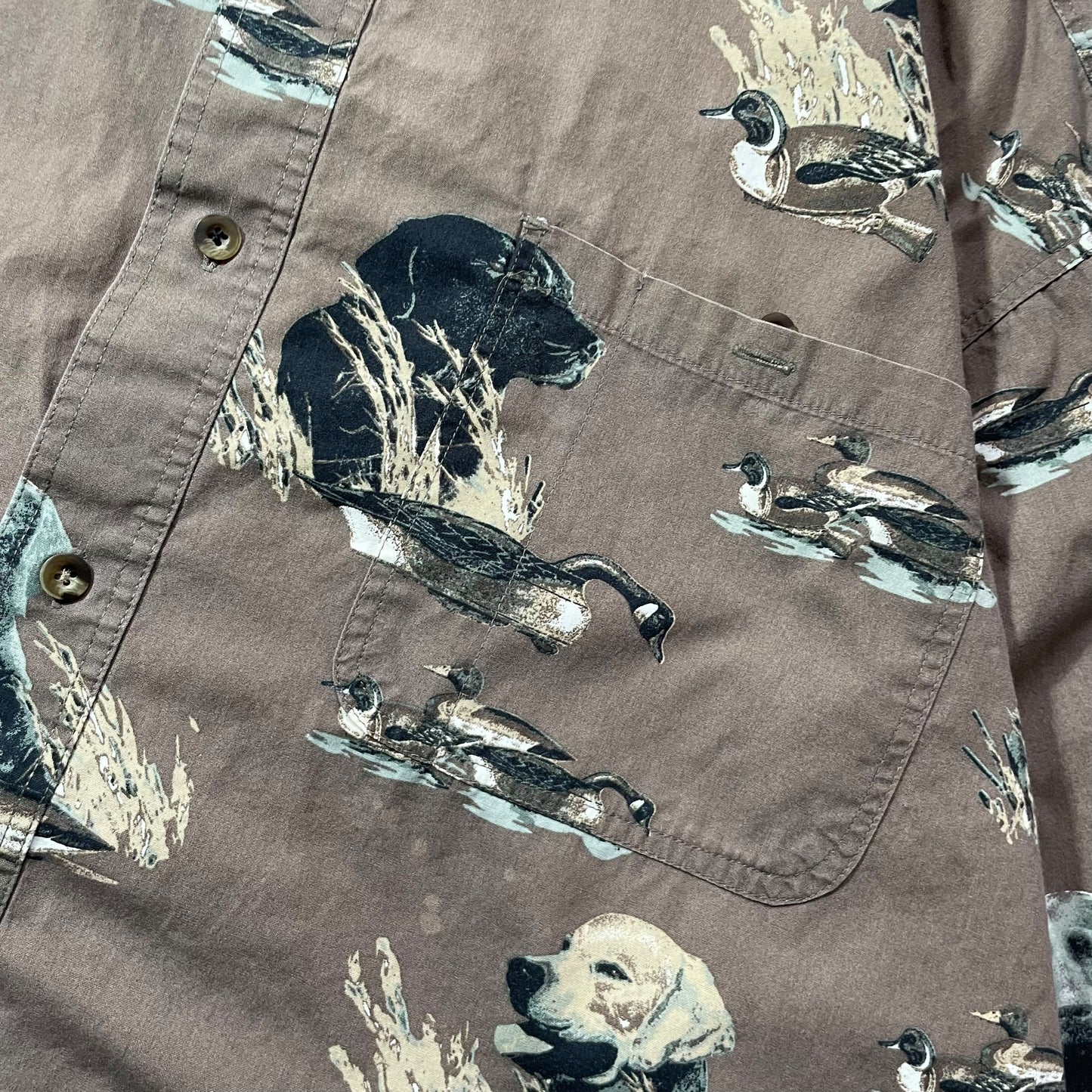 【USED】Woolrich All Over Print BD Shirt