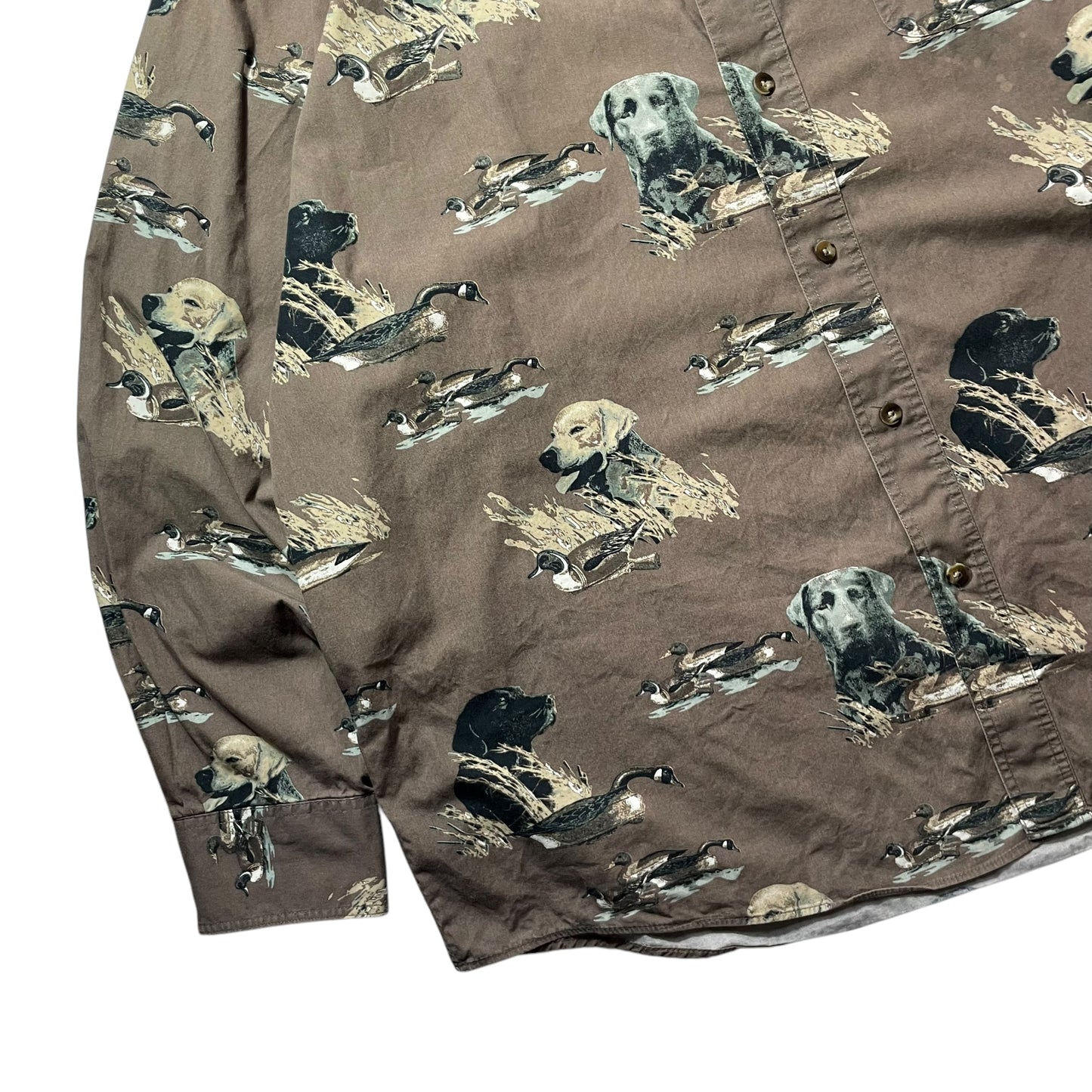 【USED】Woolrich All Over Print BD Shirt