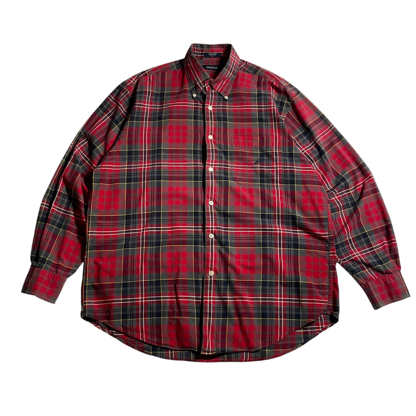 【USED】Nautica Check BD Shirt