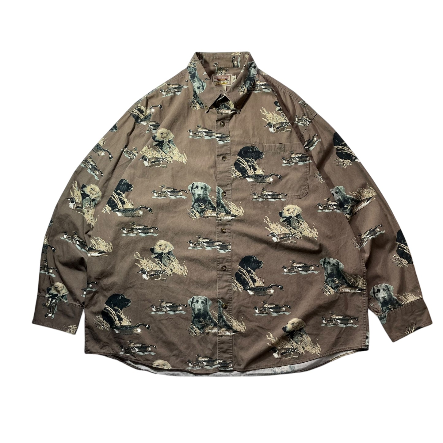 【USED】Woolrich All Over Print BD Shirt