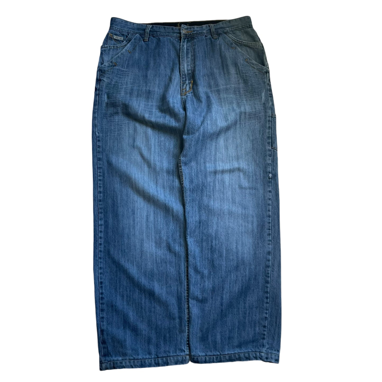 【Used】Pelle Pelle Embroidery Logo Loose Fit Denim Pants