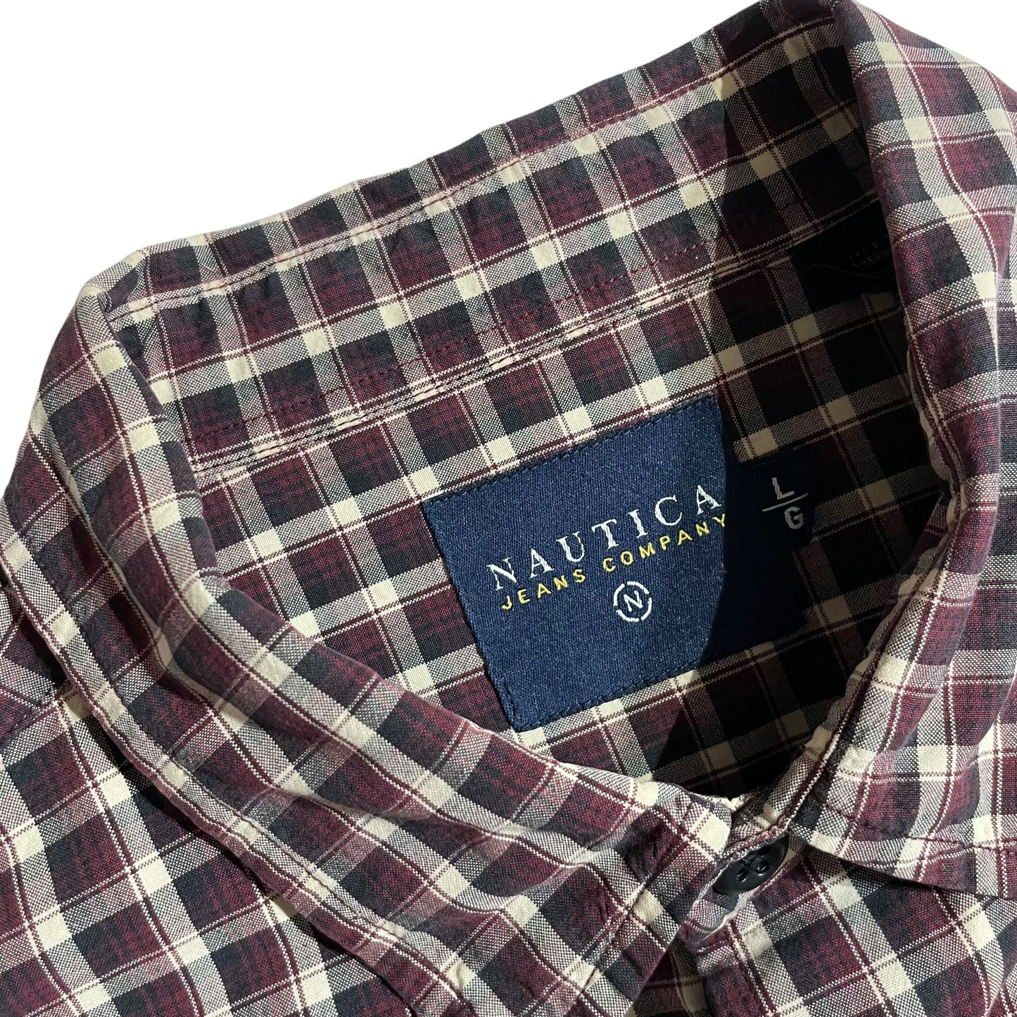 【USED】Nautica Jeans Check BD Shirt