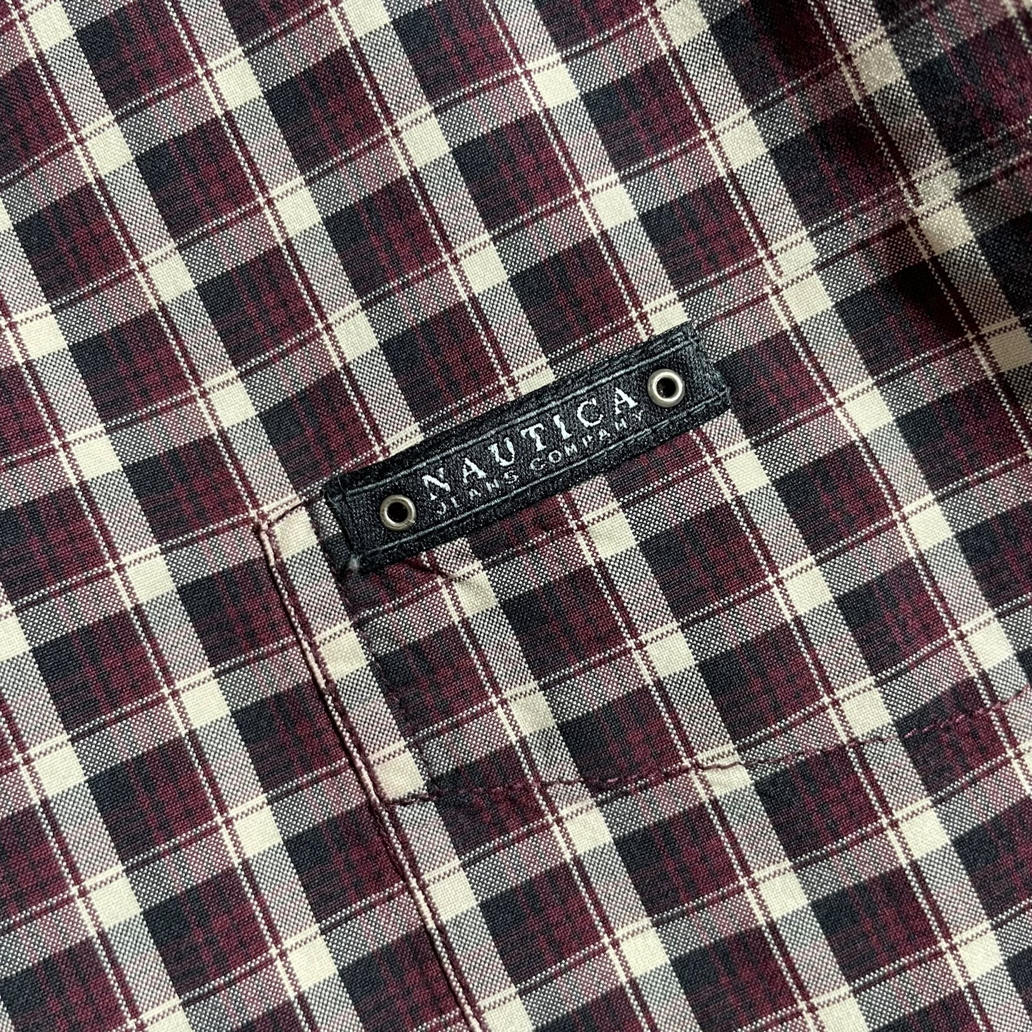 【USED】Nautica Jeans Check BD Shirt
