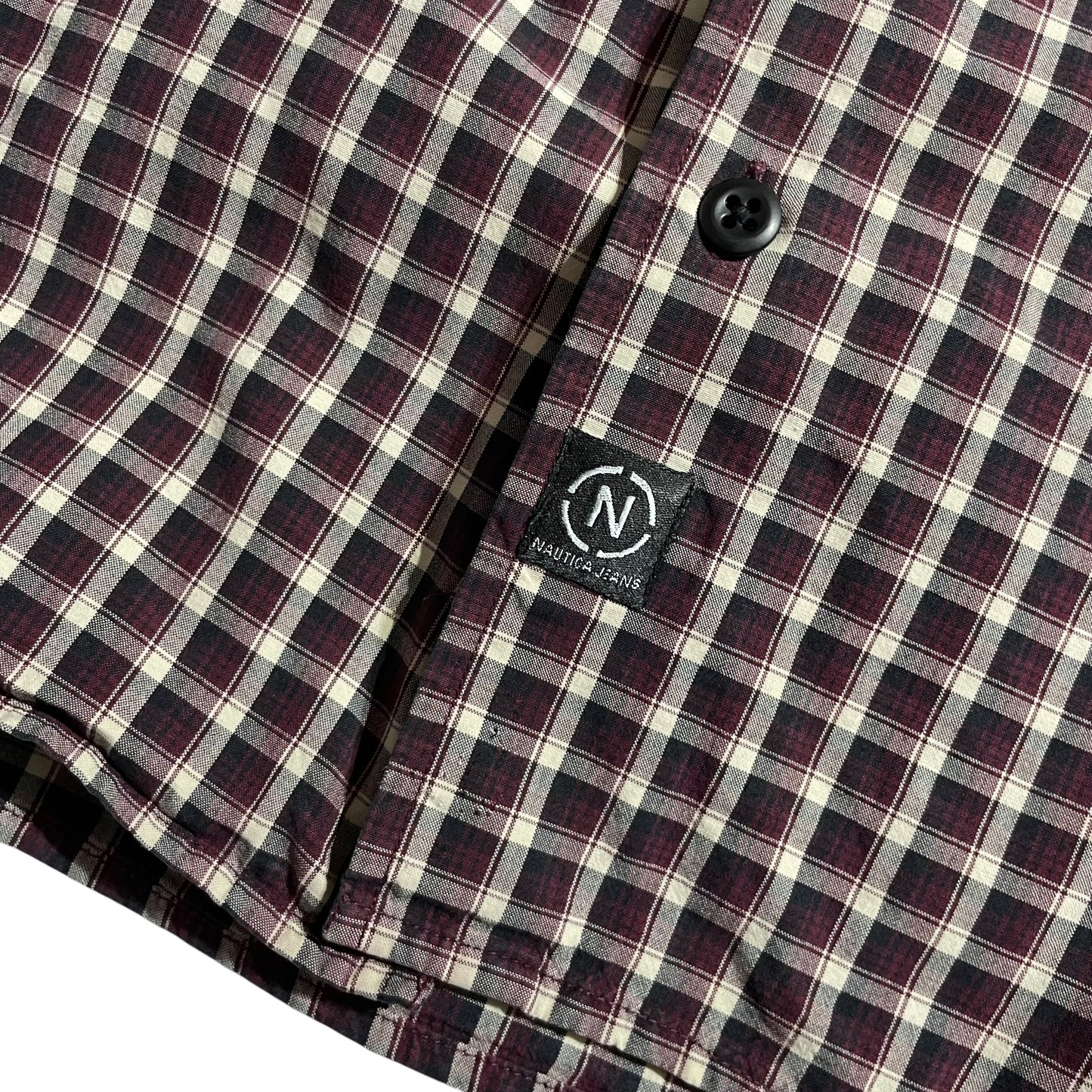 【USED】Nautica Jeans Check BD Shirt