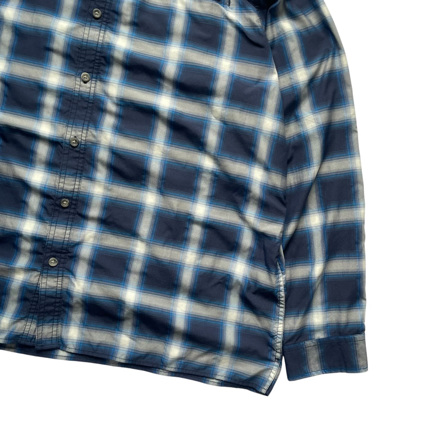 【USED】Eddie Bauer Box Cut Check BD Shirt
