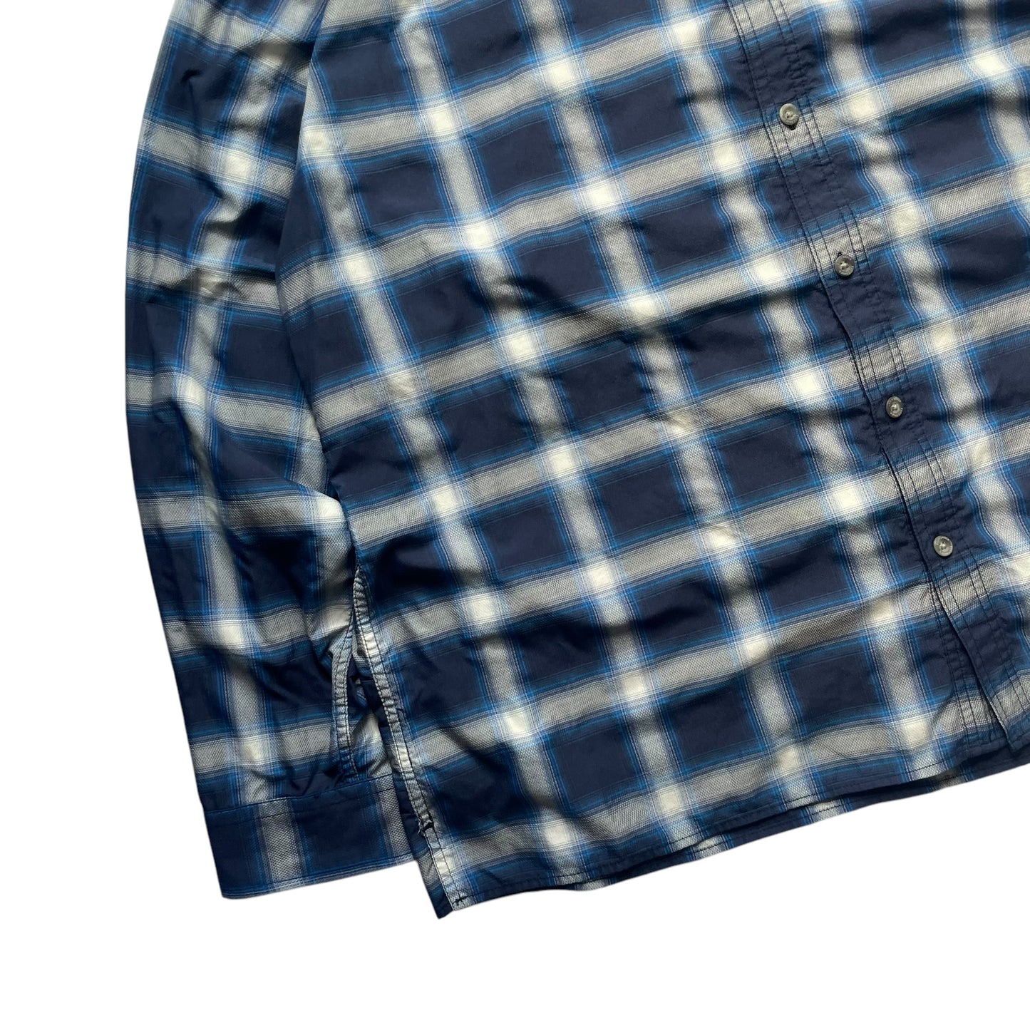 【USED】Eddie Bauer Box Cut Check BD Shirt