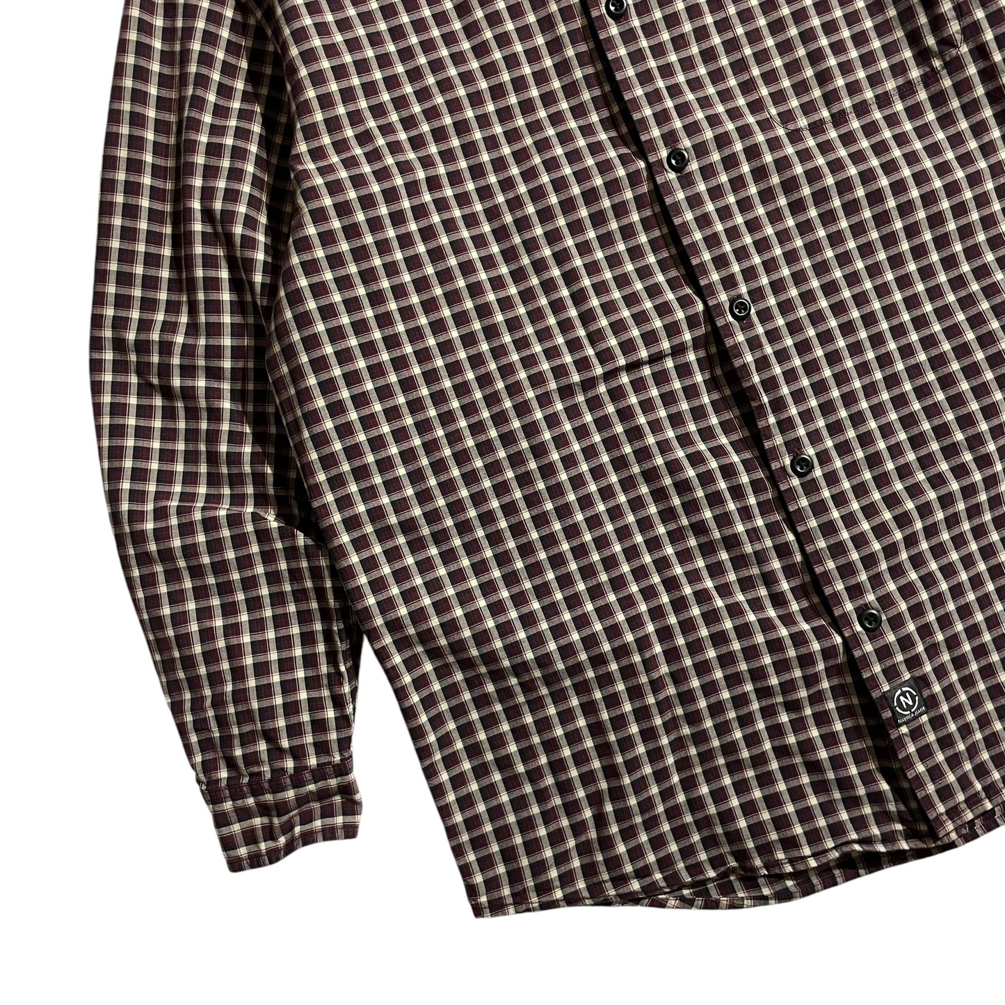 【USED】Nautica Jeans Check BD Shirt