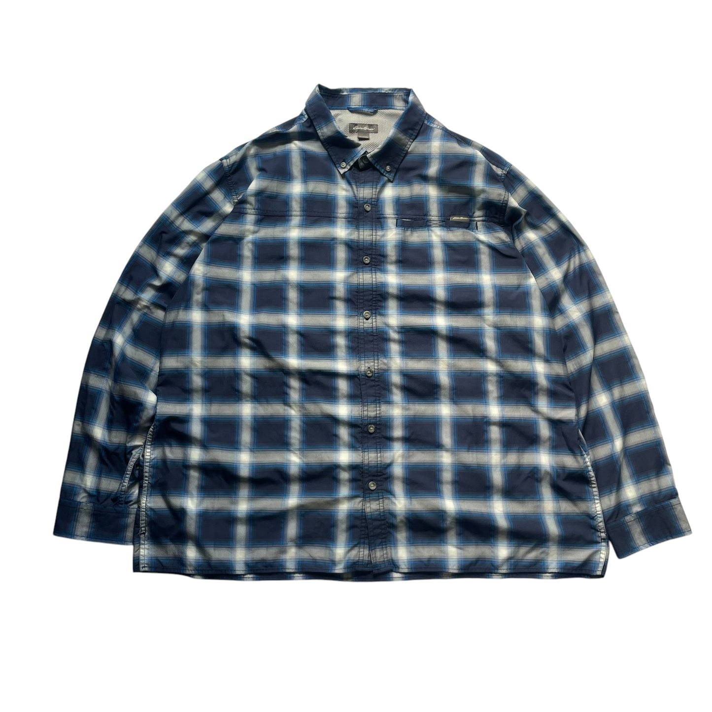 【USED】Eddie Bauer Box Cut Check BD Shirt