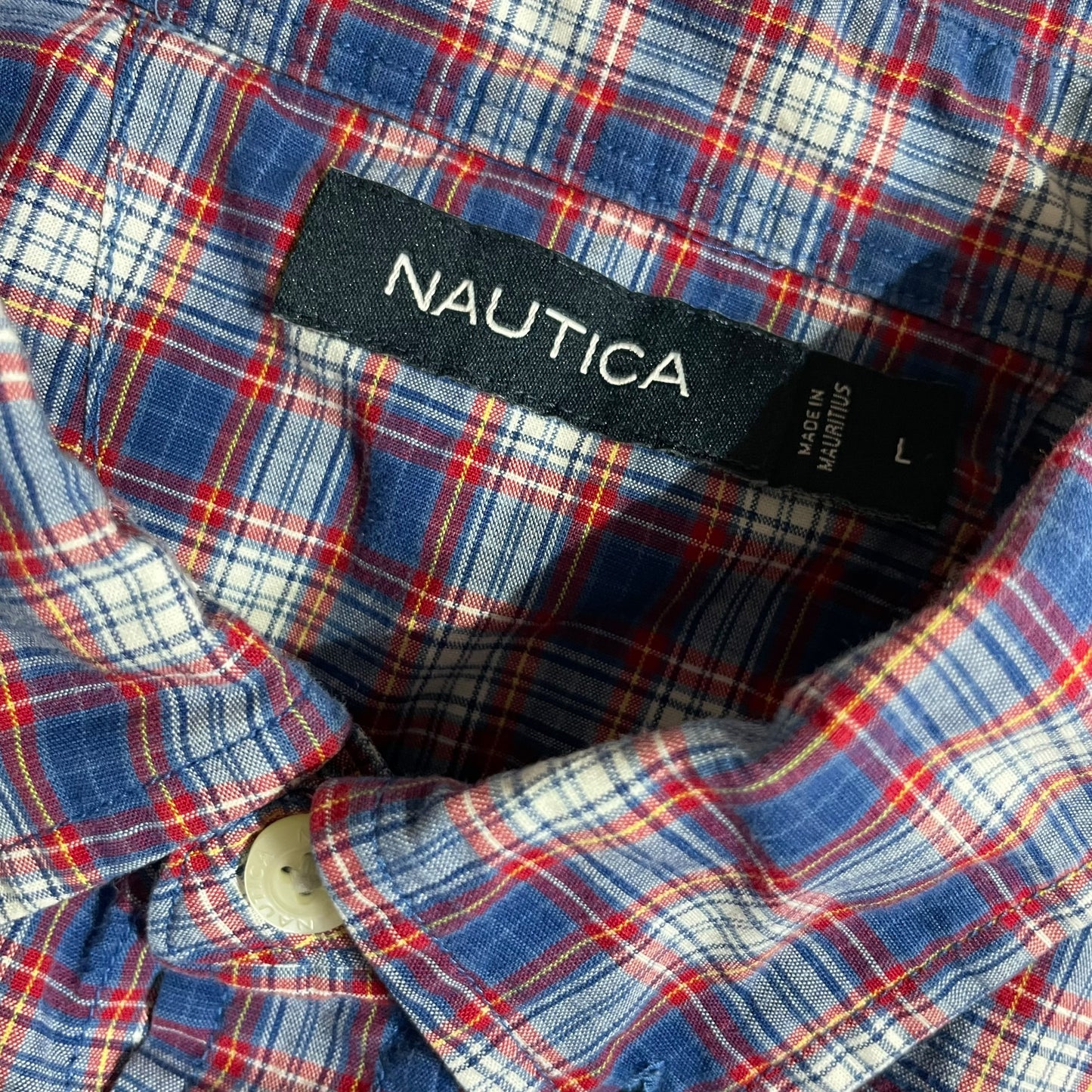 【USED】Nautica Check BD Shirt