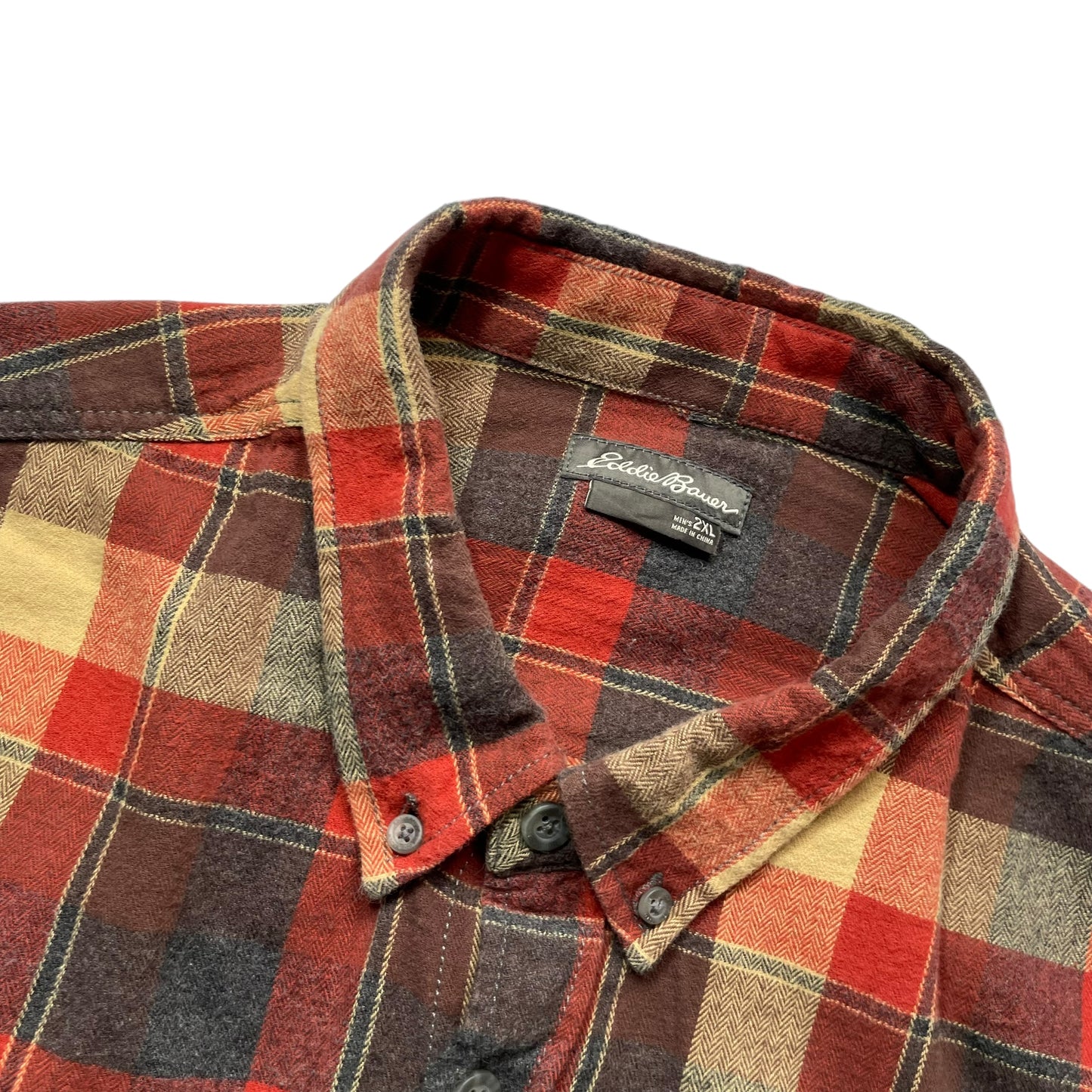 【USED】Eddie Bauer Check BD Shirt