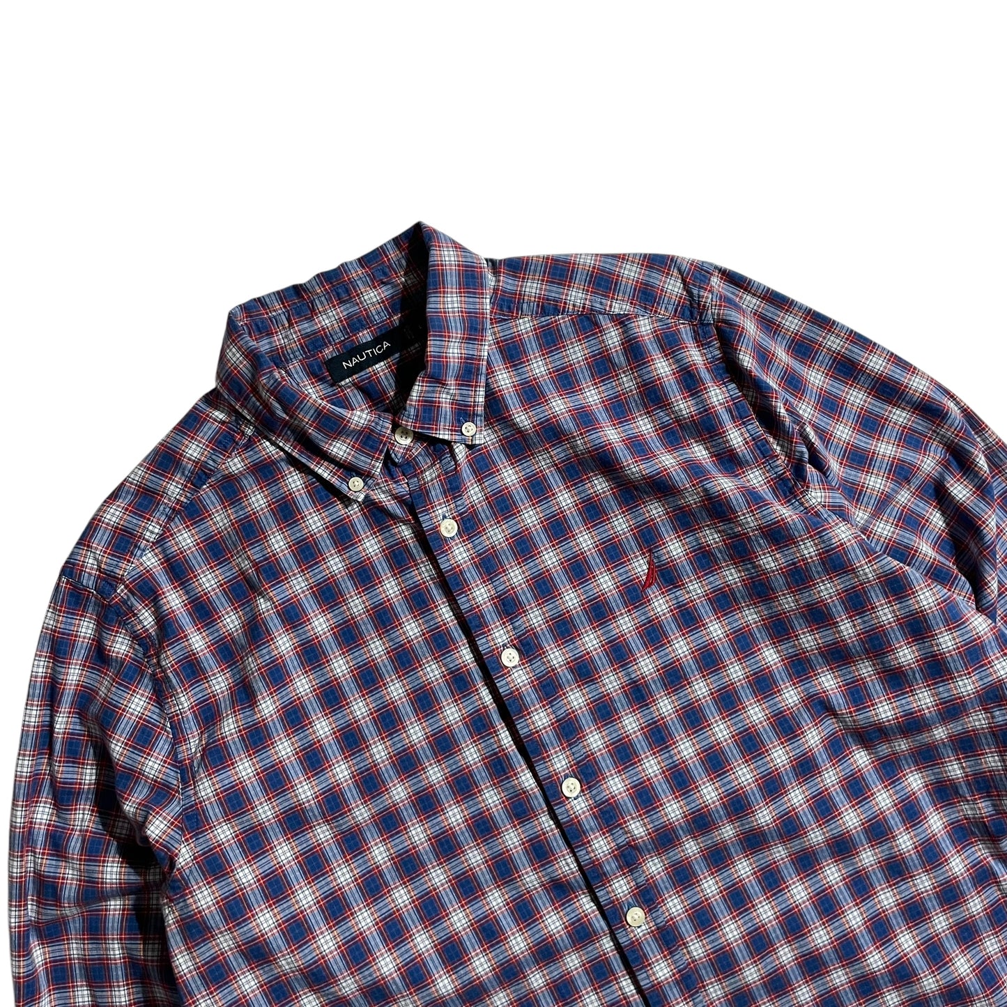 【USED】Nautica Check BD Shirt