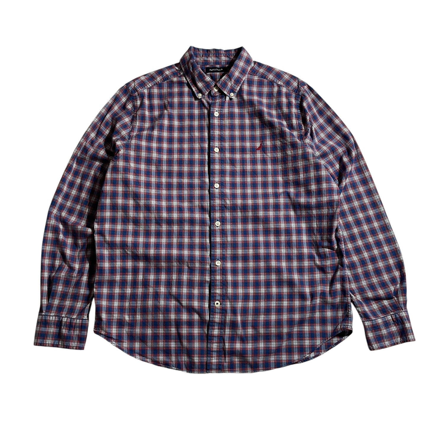 【USED】Nautica Check BD Shirt