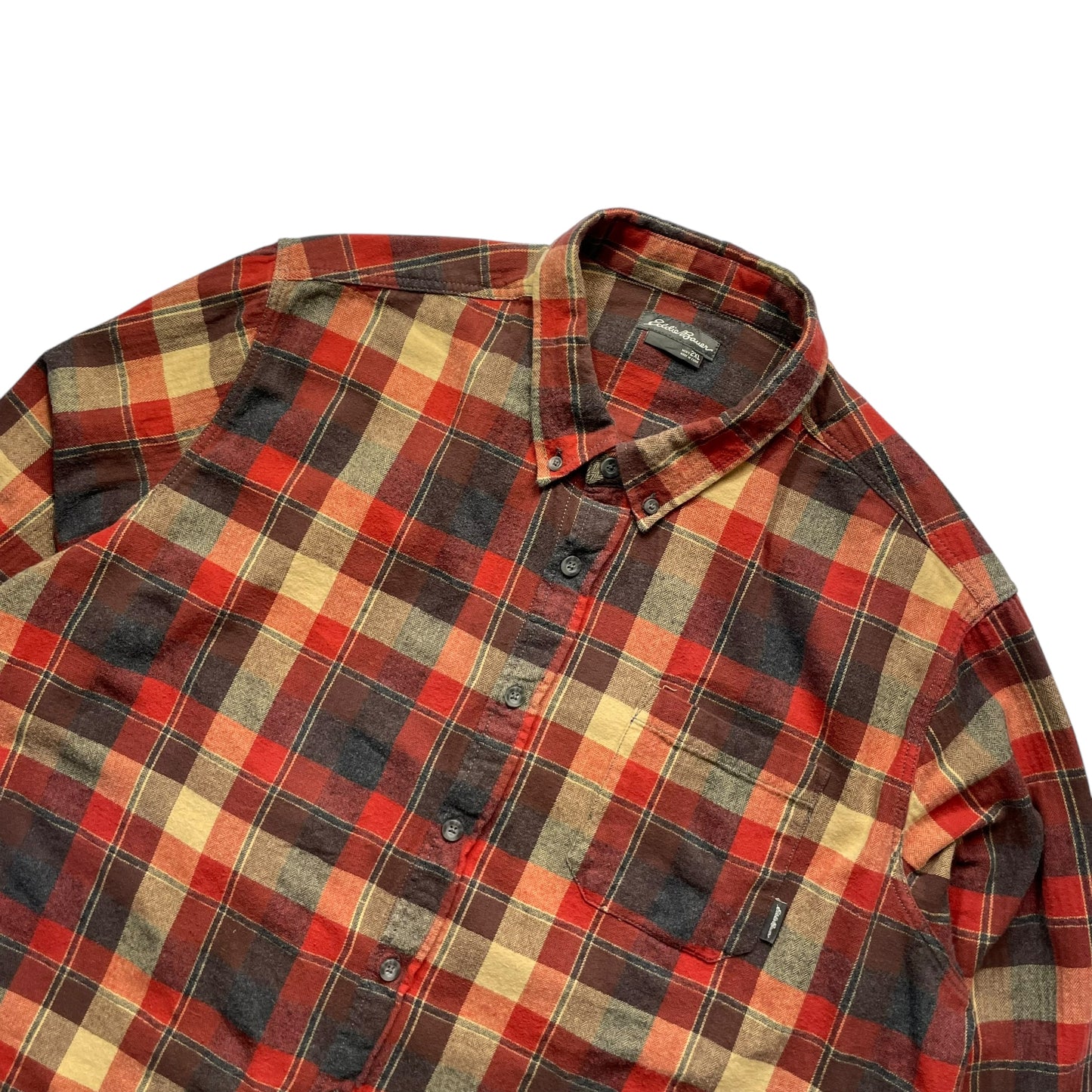 【USED】Eddie Bauer Check BD Shirt