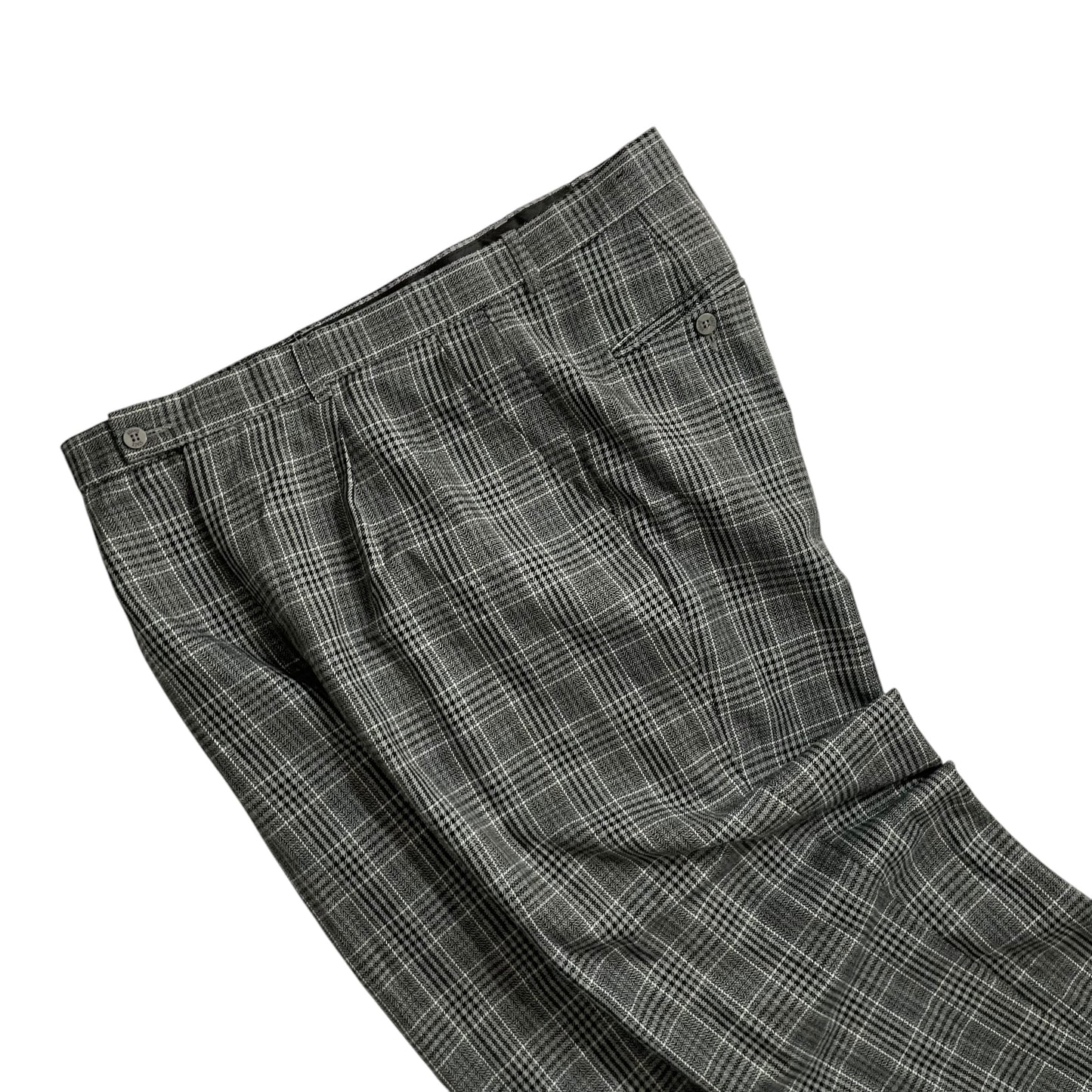 【USED】Stacy Adams Glen Check 1Tuck Rayon Pants