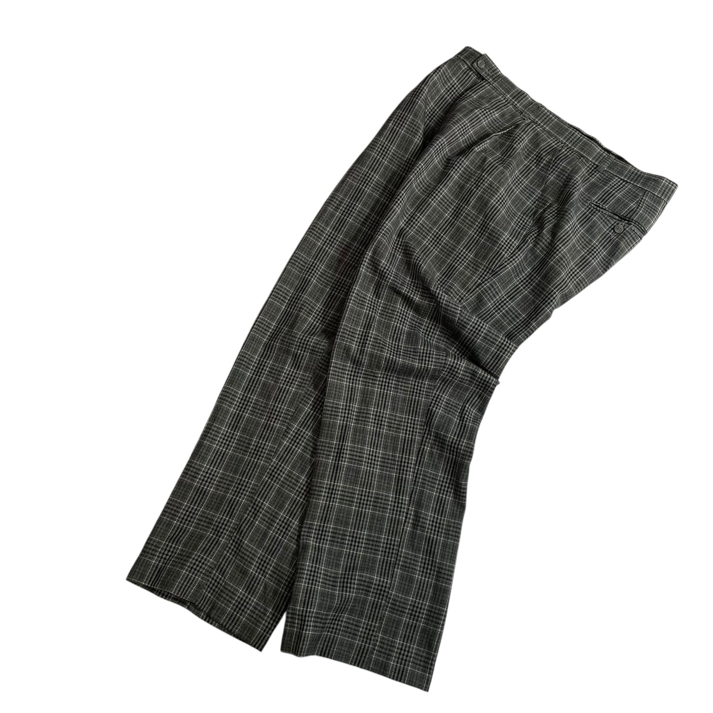 【USED】Stacy Adams Glen Check 1Tuck Rayon Pants