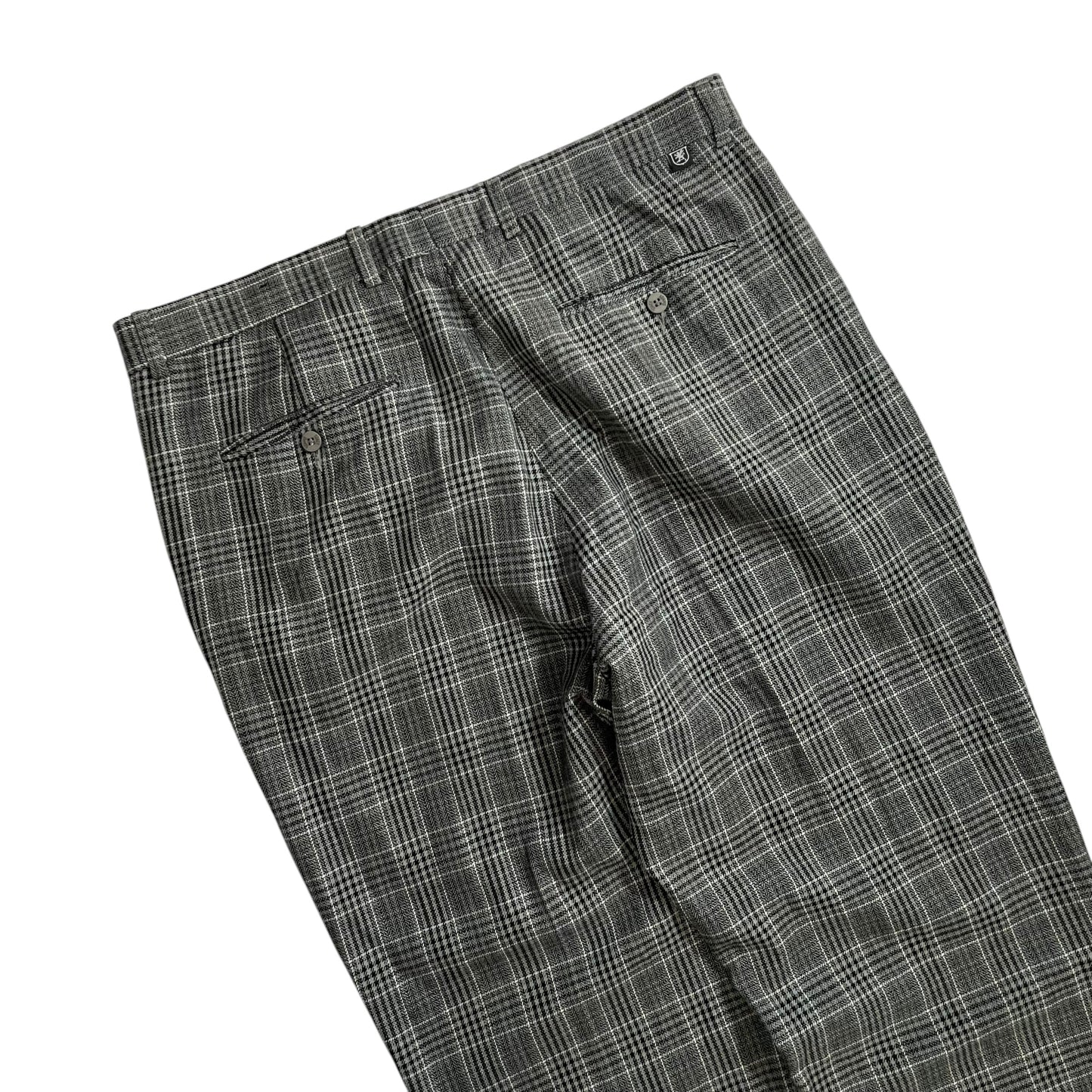 【USED】Stacy Adams Glen Check 1Tuck Rayon Pants
