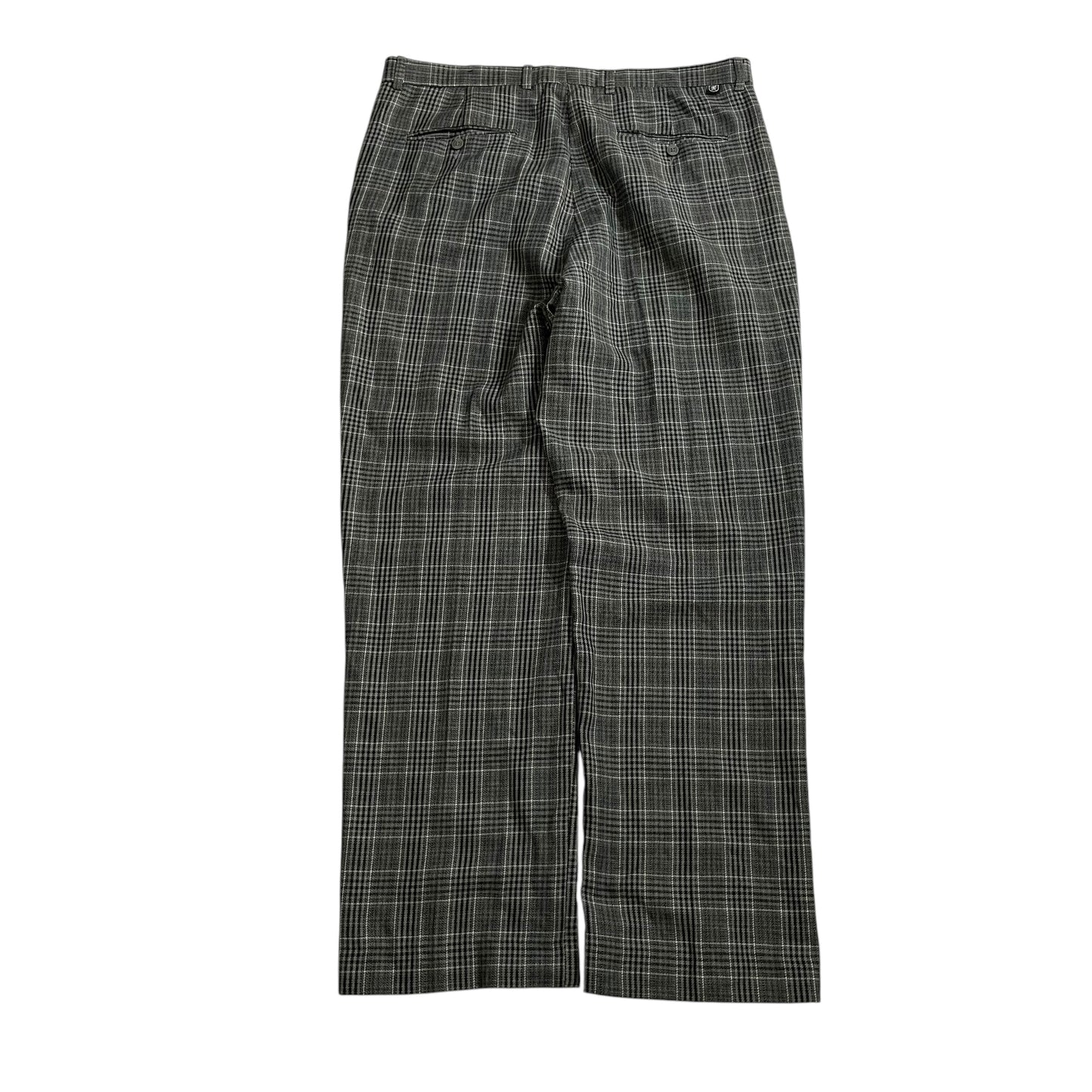 【USED】Stacy Adams Glen Check 1Tuck Rayon Pants
