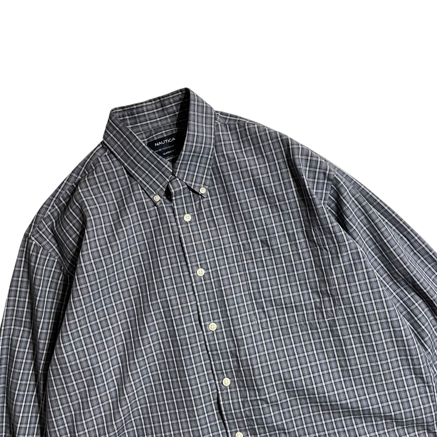 【USED】Nautica Check BD  Shirt