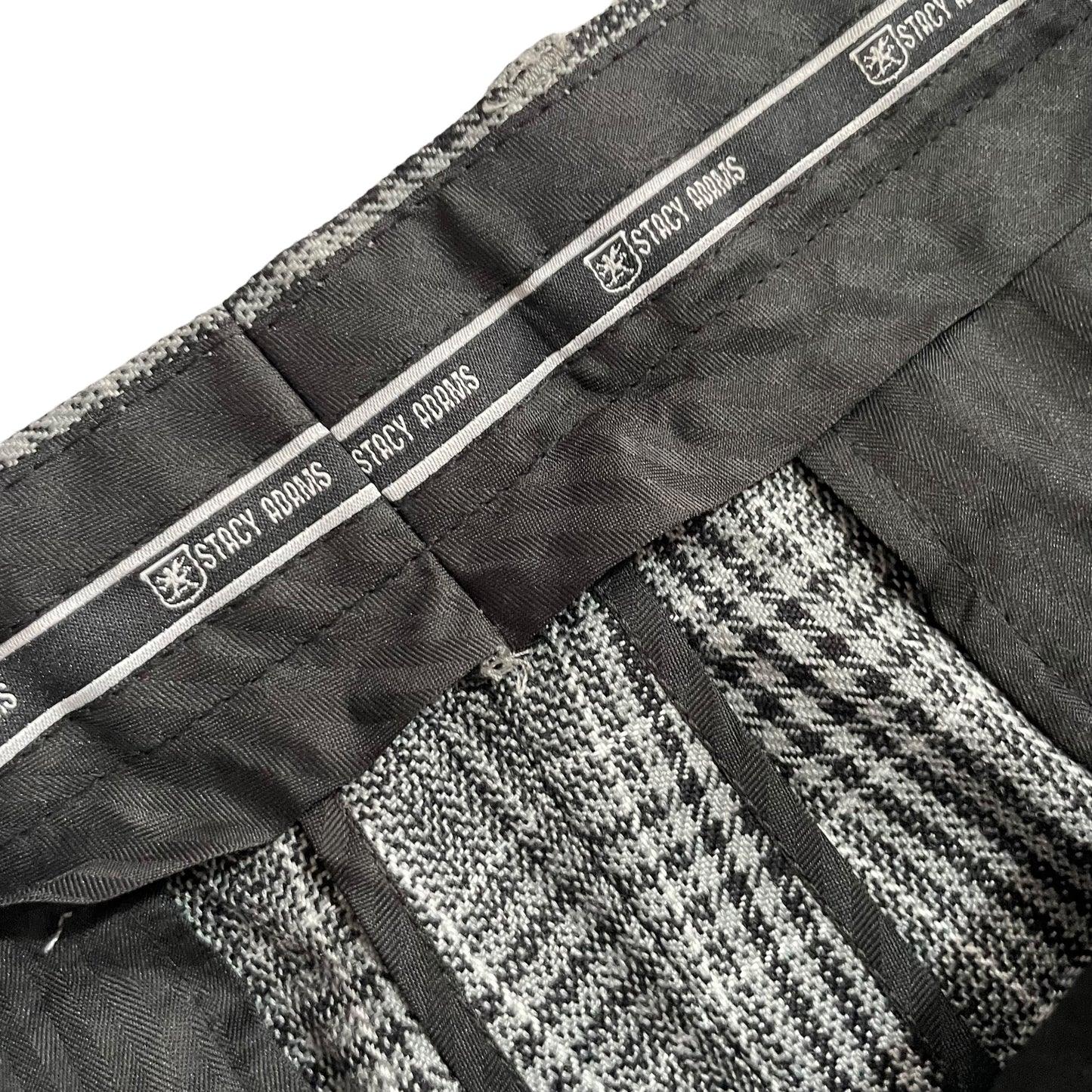 【USED】Stacy Adams Glen Check 1Tuck Rayon Pants