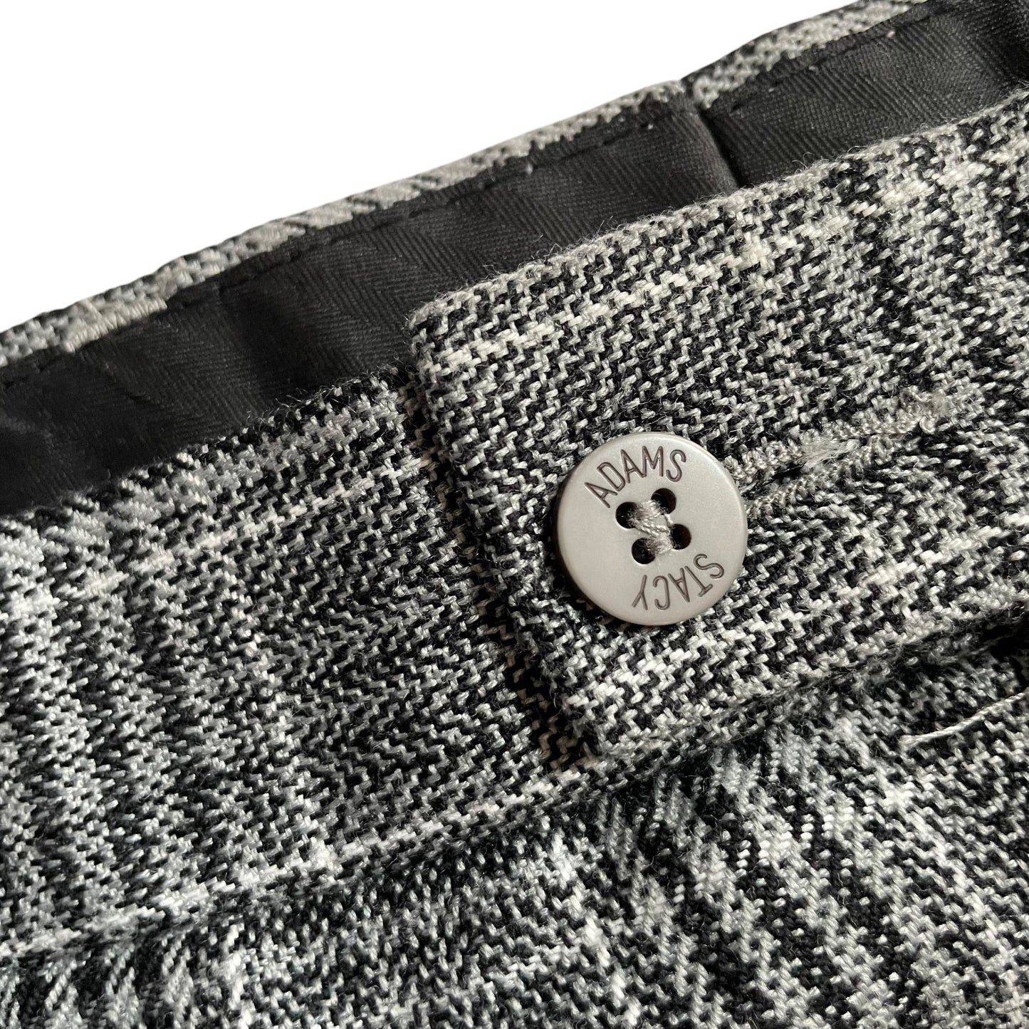 【USED】Stacy Adams Glen Check 1Tuck Rayon Pants