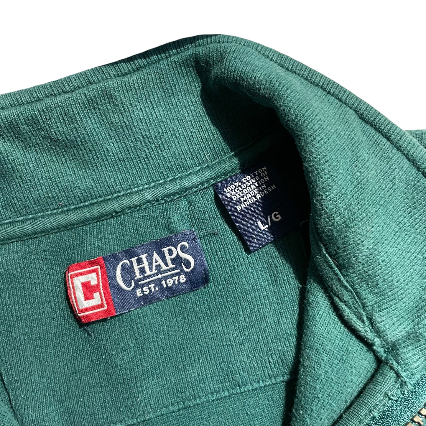 Chaps Half Zip Pull Over Sweat Shirt