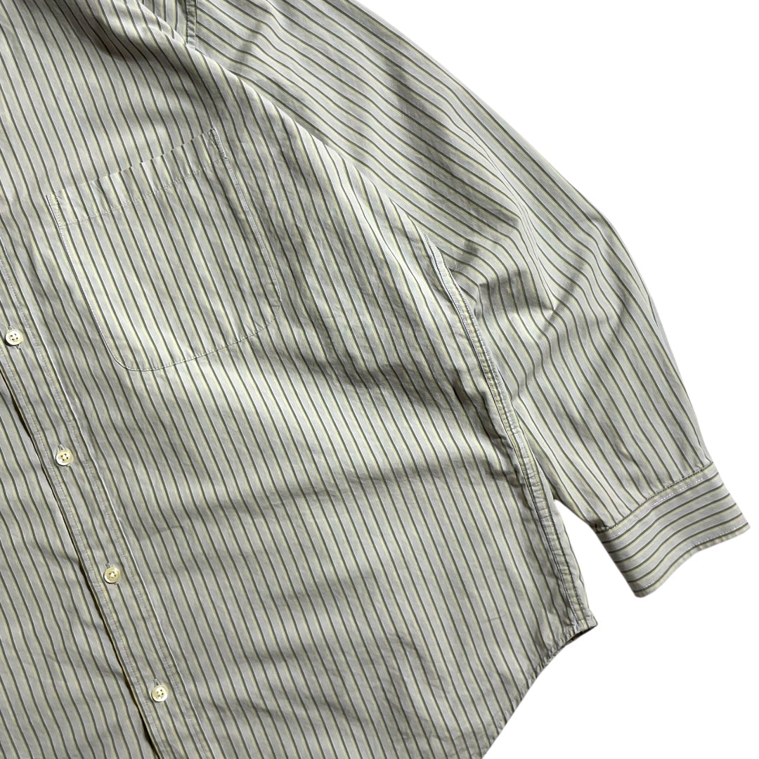 【USED】Eddie Bauer L/SL Stripe BD Shirt