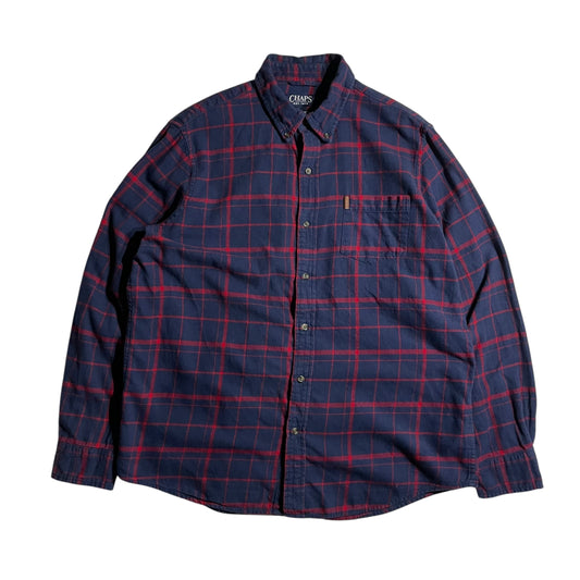 【USED】Chaps L/SL Check BD Shirt